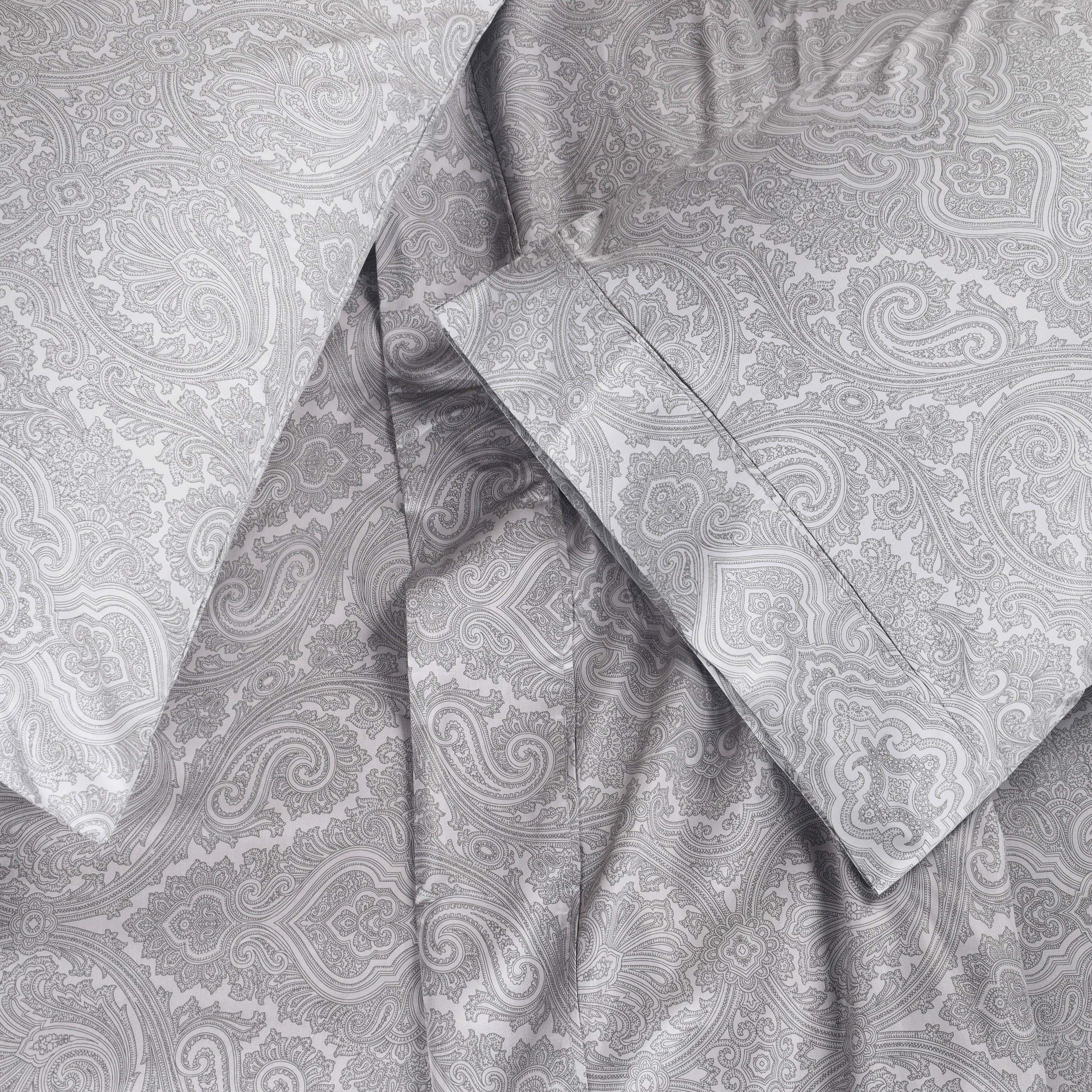 Italian Paisley Cotton Blend 600 Thread Count Deep Pocket Sheet Set - Queen Size Bedding for Luxury Comfort - Perfect for Master Bedroom, Guest Room & Airbnb