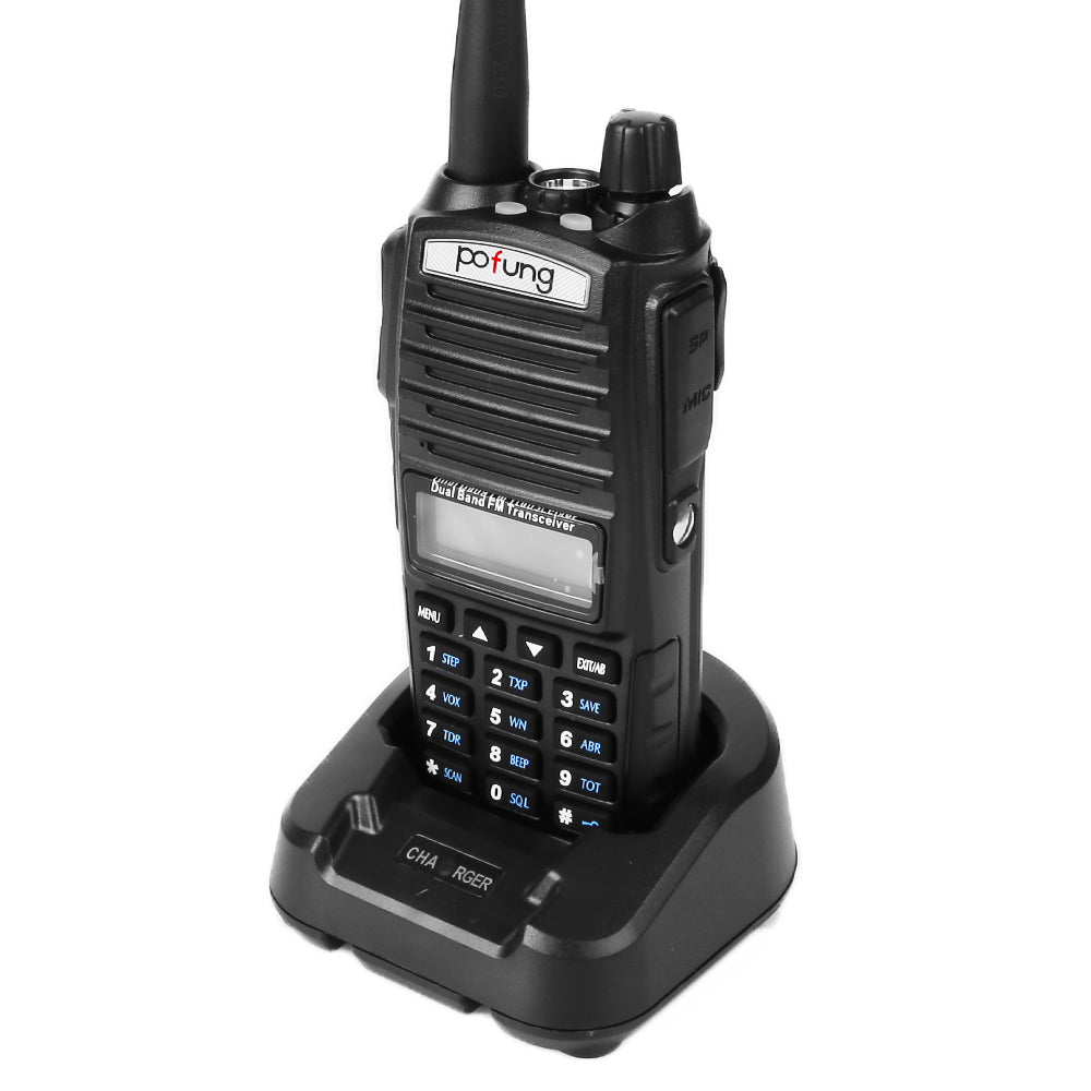 Baofeng UV-82 Dual Band Two-Way Radio with Dual PTT - 136-174MHz & 400-520MHz VHF/UHF Walkie Talkie for Outdoor, Hiking, Camping & Emergency Communication
