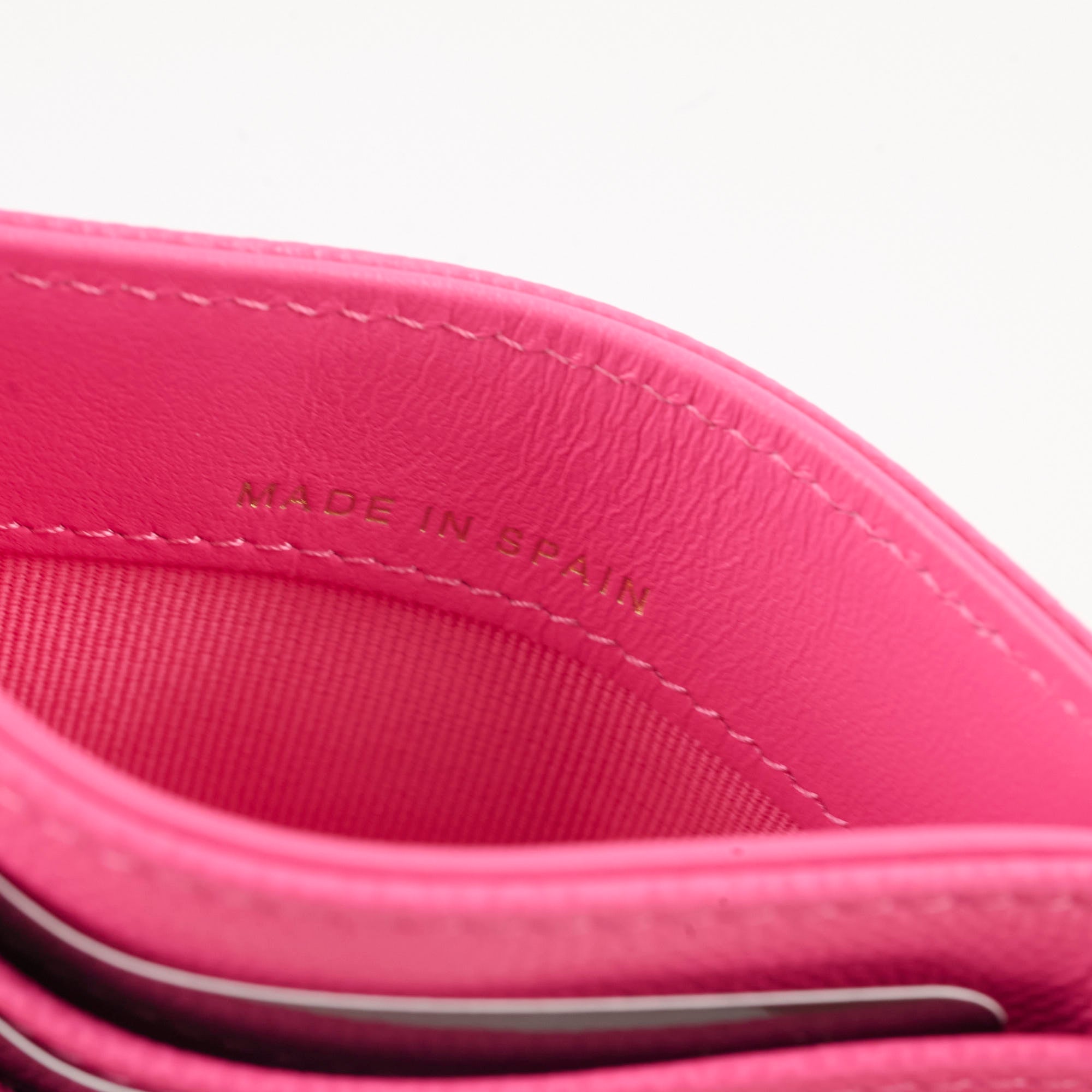 Chanel Quilted Lambskin Card Holder in Hot Pink - Luxury Compact Wallet for Credit Cards & ID - Perfect for Everyday Use & Travel