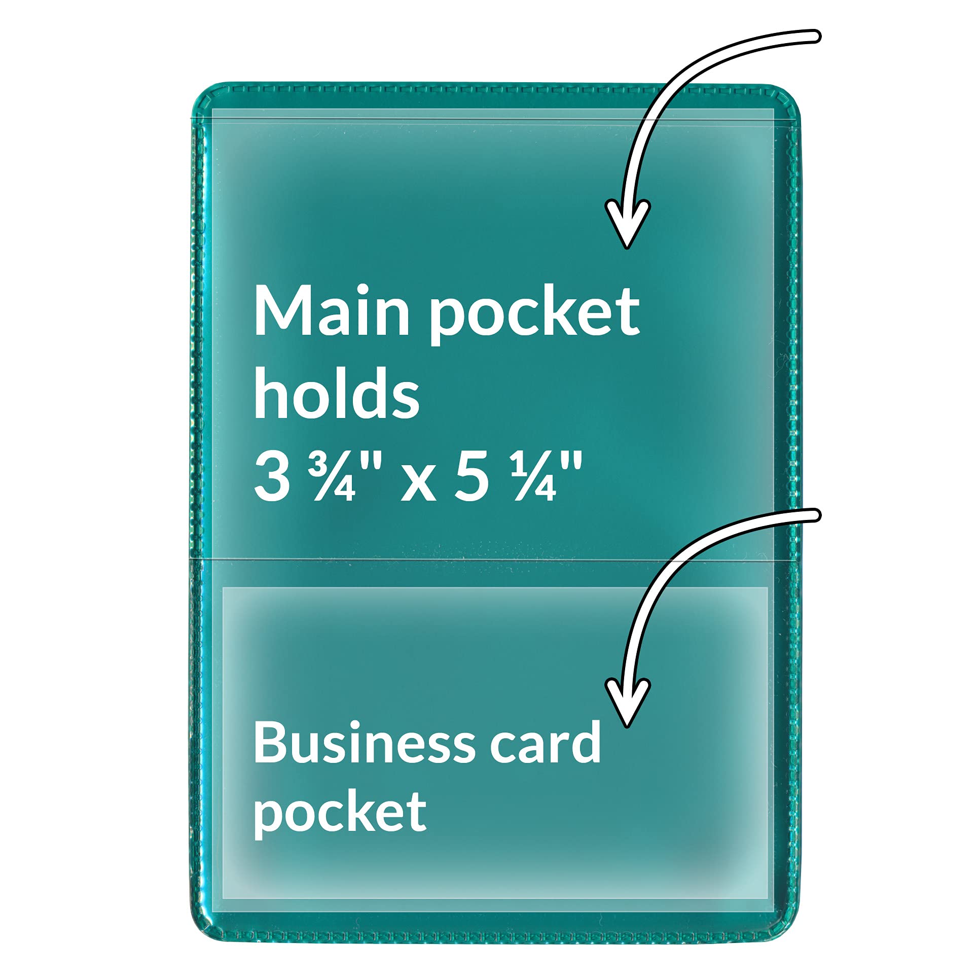 StoreSMART Metallic Green Auto Insurance & ID Card Holders (300 Pack) - Durable RFID Blocking Wallet Protectors for Car, Office & Travel Organization