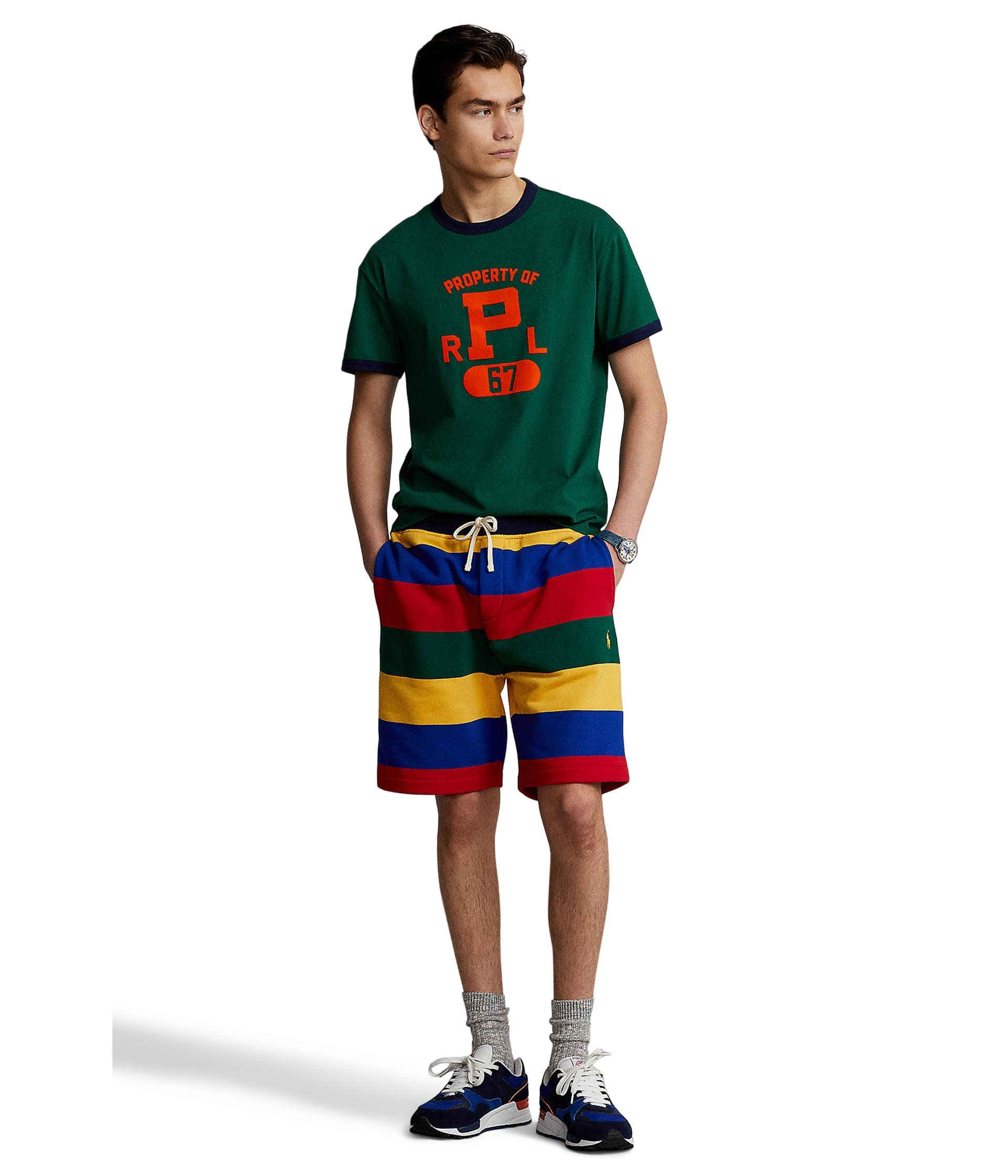 **Men's Polo Ralph Lauren Pony Fleece Shorts - Comfortable Cotton Blend Casual Shorts for Summer, Lounge & Outdoor Activities**