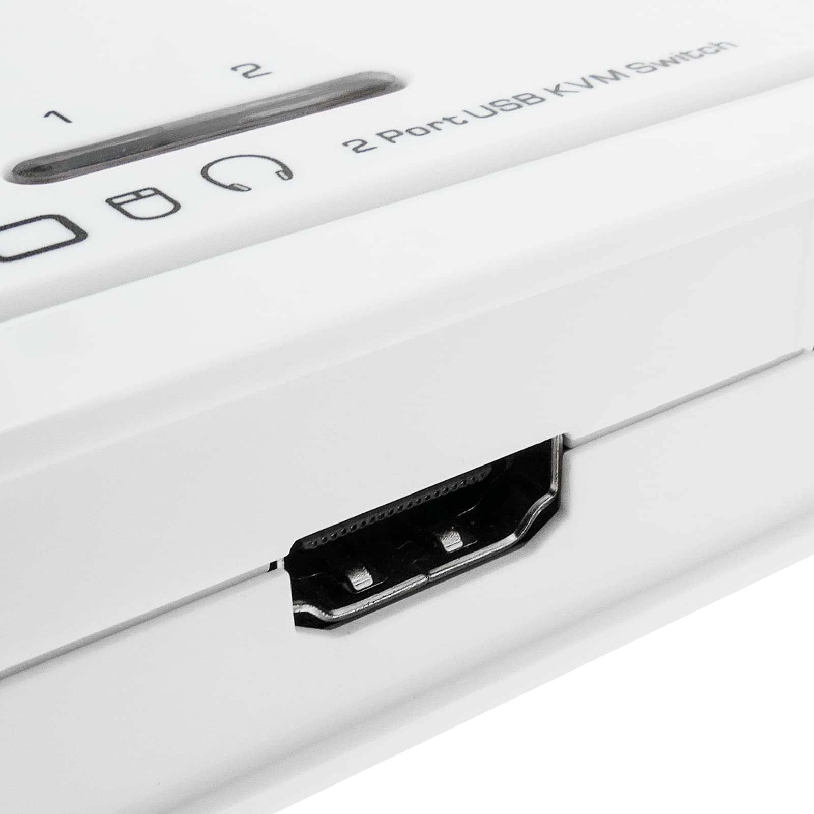 Cablematic KVM Switch HDMI Audio USB 2.0 - 1KVM to 2CPU Dual Monitor Control for Home & Office Workstations - Perfect for IT Professionals, Gamers, and Multi-Computer Users
