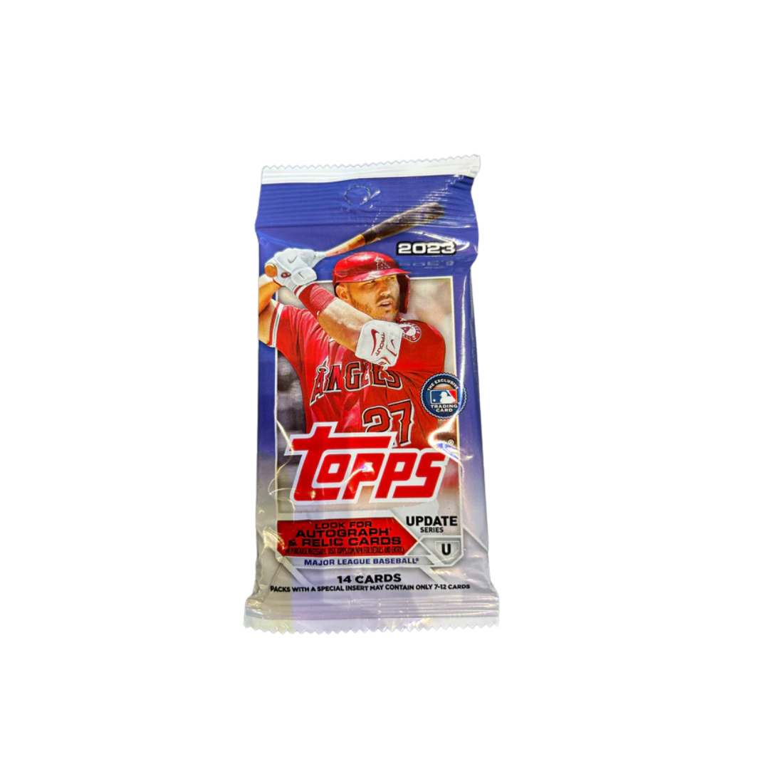 2023 Topps Baseball Update Series Value Pack - 50 Trading Cards with Rookies & Stars | Collectible Sports Cards for Baseball Fans & Card Enthusiasts | Perfect for Trading, Collecting, and Displaying
