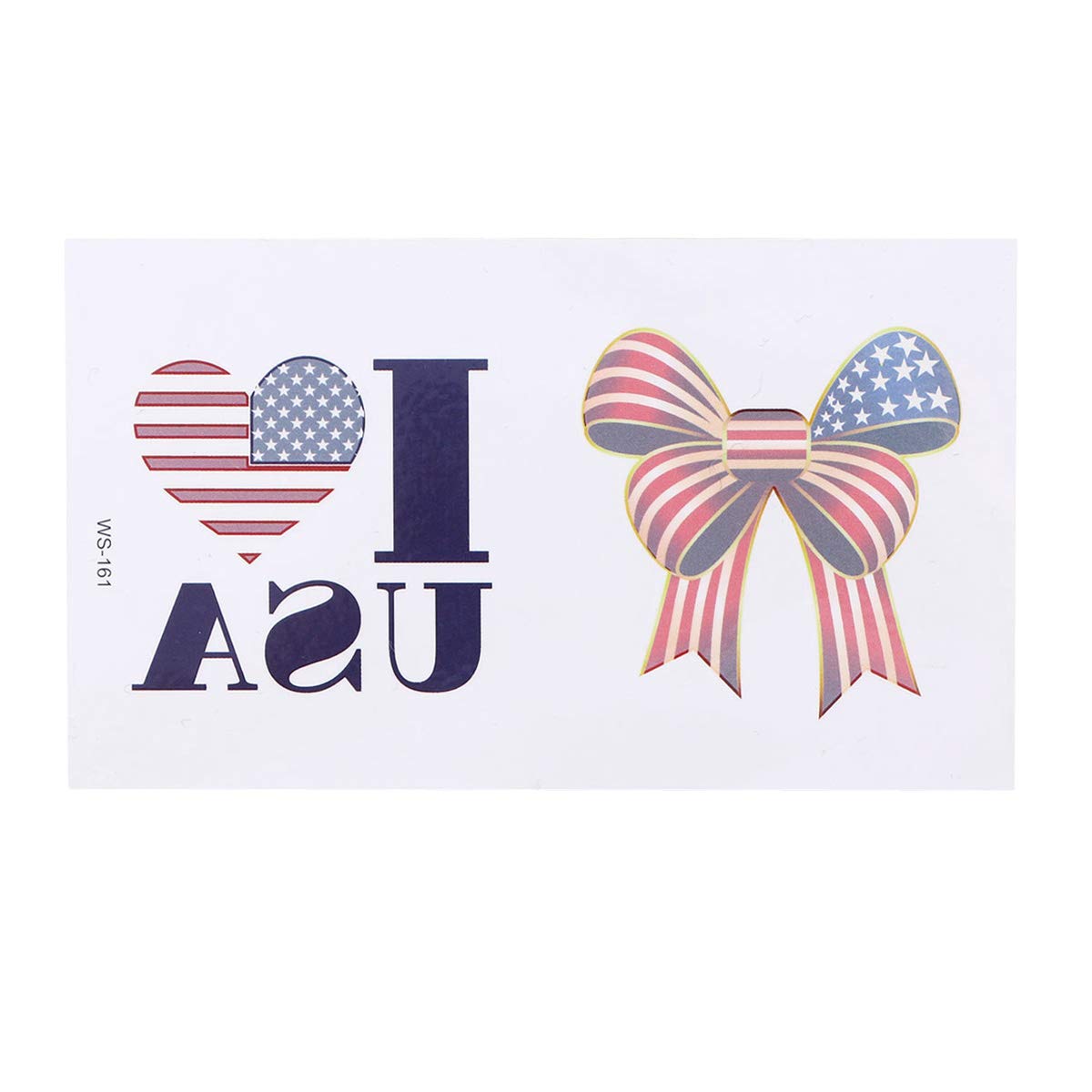 Bestoyard 10-Piece Patriotic Temporary Tattoo Set - American Flag Independence Day Tattoo Stickers for 4th of July Party Decorations - Face & Body Art for Kids & Adults - Perfect for Independence Day Celebrations, Pool Parties, and Summer Festivals