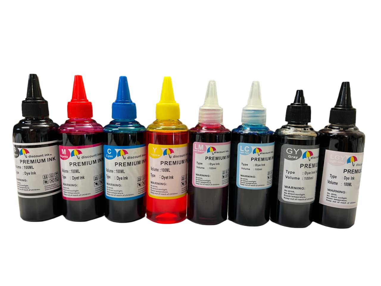 Inkpro 8x100ml Refill Ink Cartridges for Canon PIXMA PRO-100 Wide-Format Printer - CLI-42 Compatible Ink - High Yield Printing for Photos, Art Prints & Professional Documents