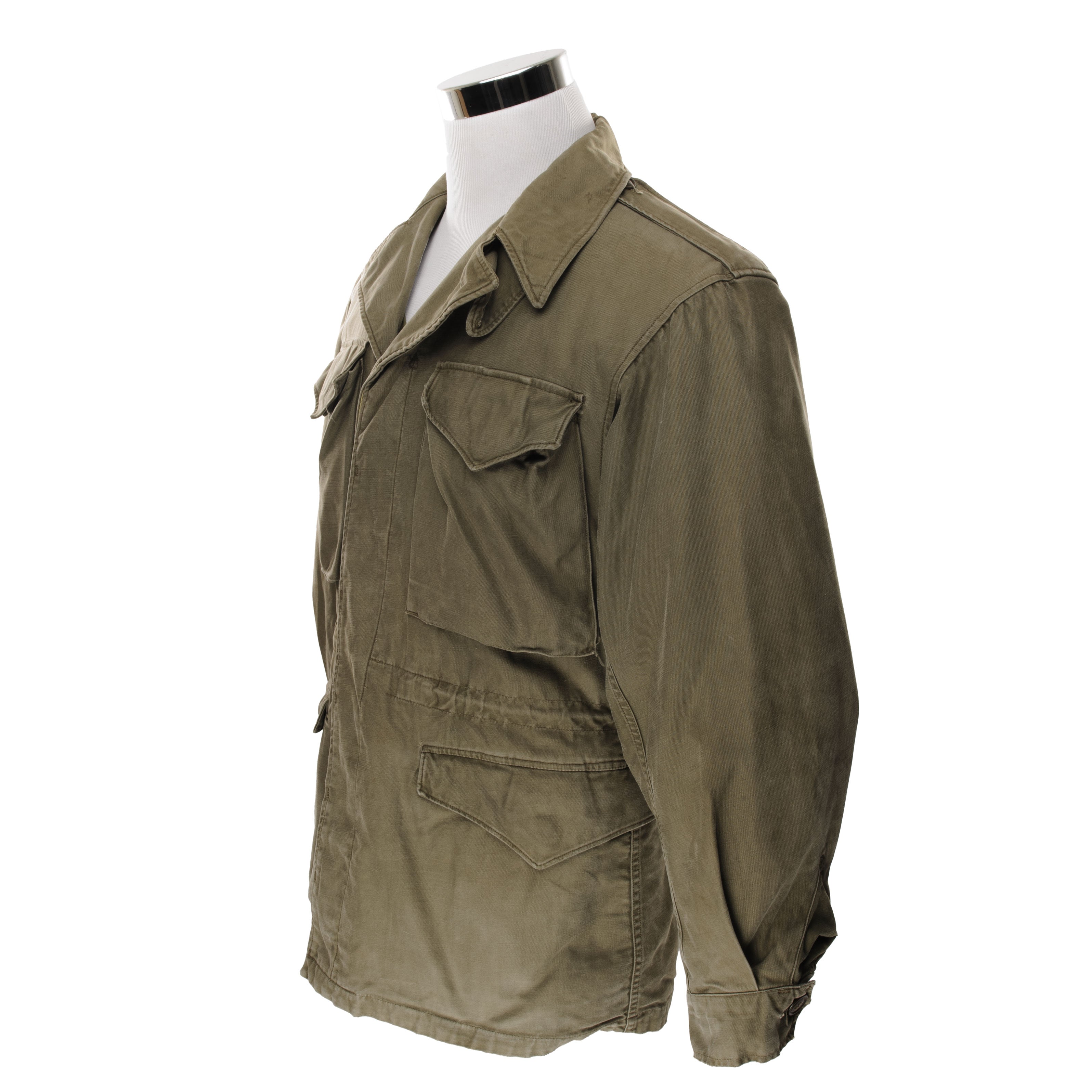 Vintage US Army M-1943 M43 Field Jacket - Authentic WWII Military Uniform - Size 34R - Perfect for Reenactments, Collectors & Outdoor Adventures