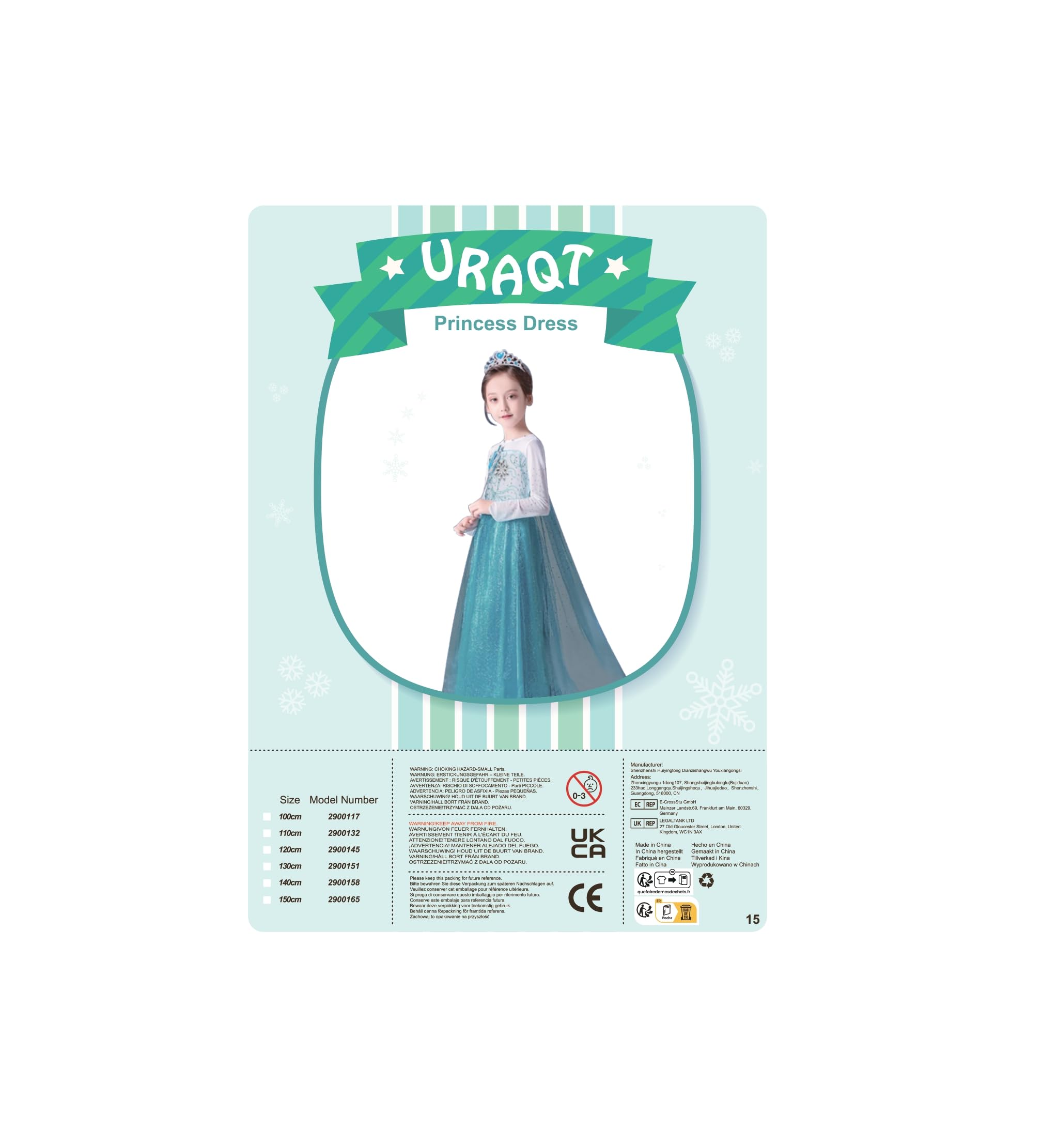 Royal Princess Dress Costume for Girls - Elegant Birthday Party Dress Up, Queen Cosplay with Crown, Wand & Gloves Accessories | Perfect for Halloween, Birthday Parties & Dress-Up Play