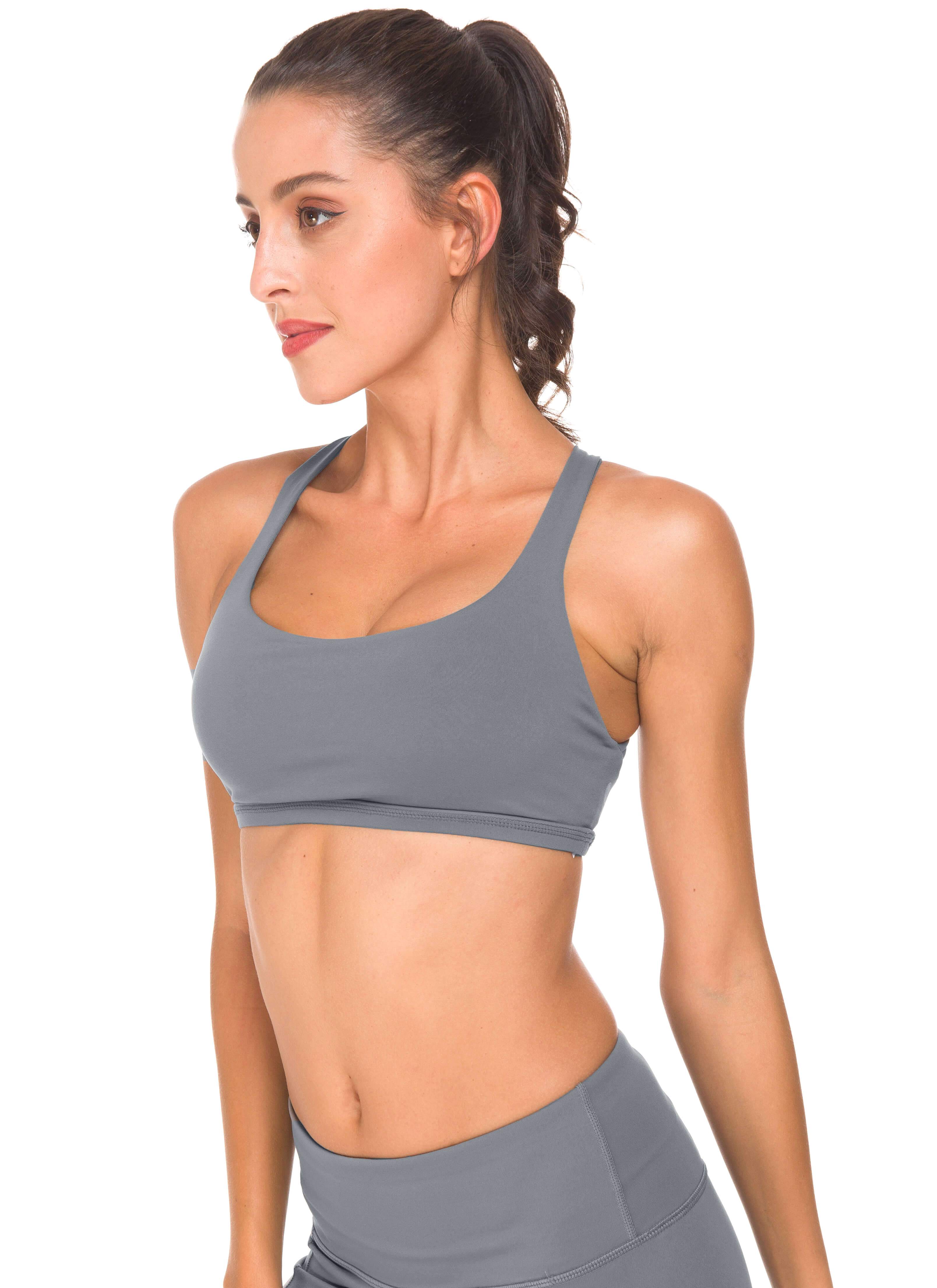 Light Support Wireless Sports Bra for Women - Comfortable Workout Top for Yoga, Running & Gym - Breathable & Stretchy Activewear 77889