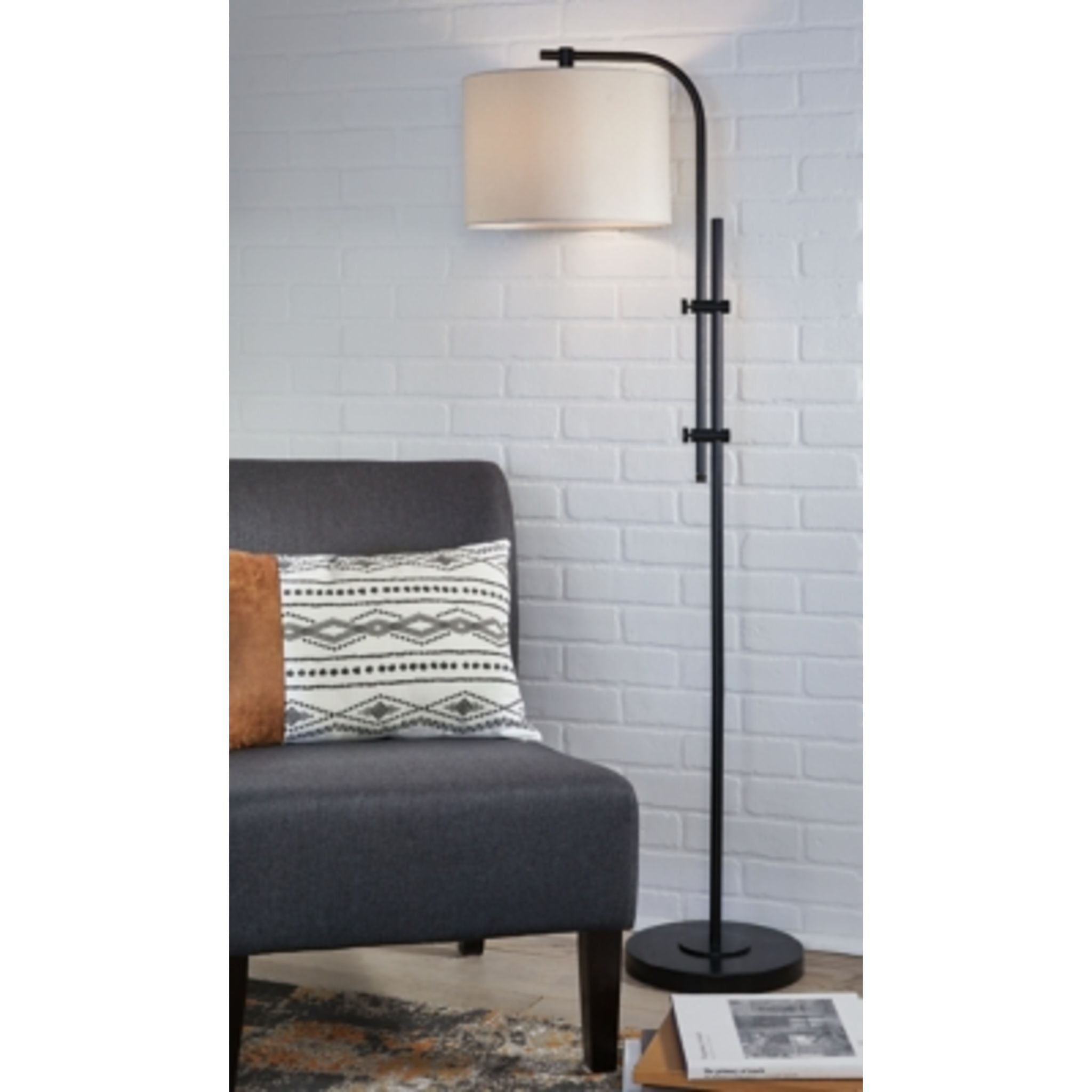 Baronvale Modern Floor Lamp with Adjustable Height - 60 Inch Tall Standing Light for Living Room, Bedroom, and Office - Energy Efficient LED Lighting for Home Decor