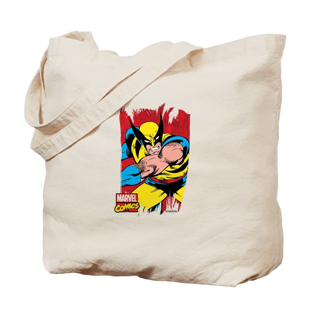 Wolverine Brush Tote Bag - Natural Canvas Reusable Shopping Bag for Groceries, Beach & Everyday Use | Eco-Friendly Cotton Tote with Unique Design