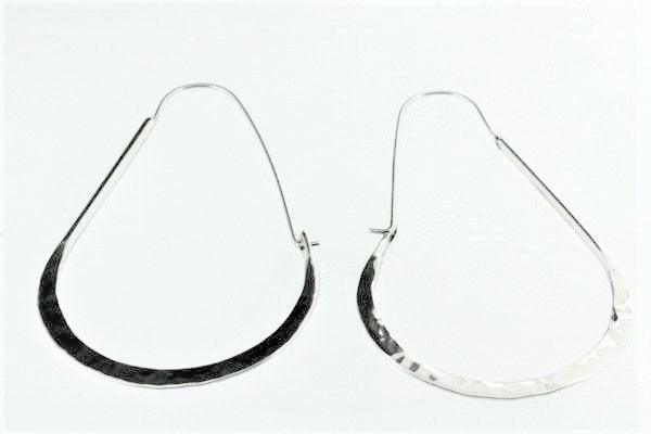 Handmade Hammered Horseshoe Hoop Earrings for Women - Boho Western Style Jewelry - Perfect for Cowgirl Outfits, Rodeo Events & Country Music Festivals