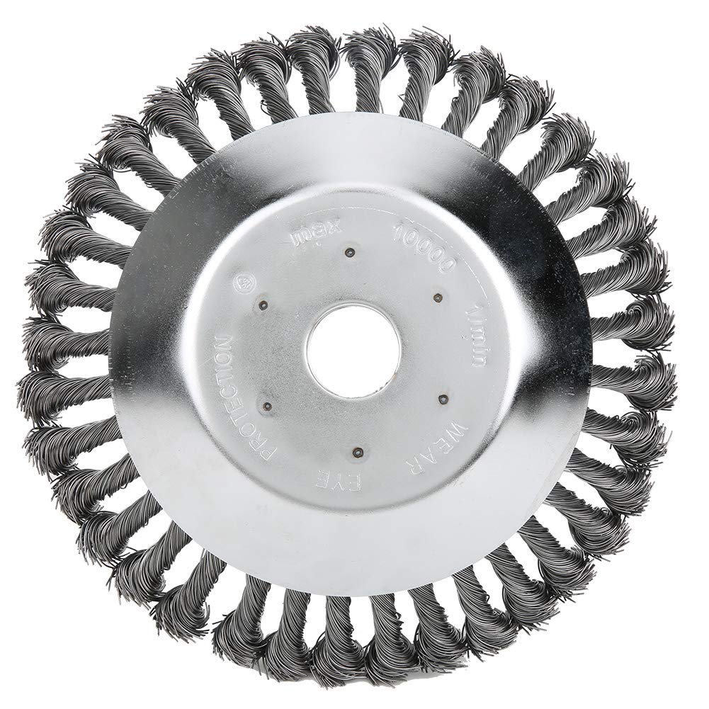 EVTSCAN 8 Inch Steel Wire Lawn Mower Brush Head Replacement - Durable Garden Tool for Grass Trimming, Yard Cleaning & Dust Removal - Perfect for Lawn Care, Landscaping & Outdoor Maintenance