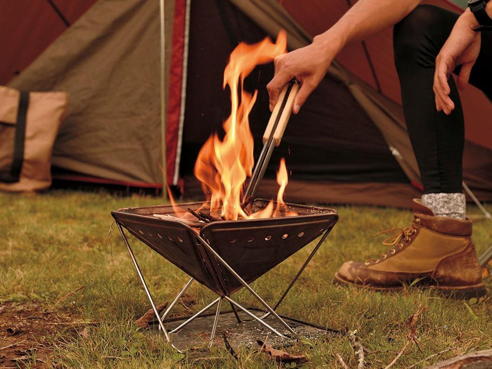 Portable Fireplace for Camping & Outdoor - Pack & Carry S Fire Pit for Backyard, Patio, and Picnic Use