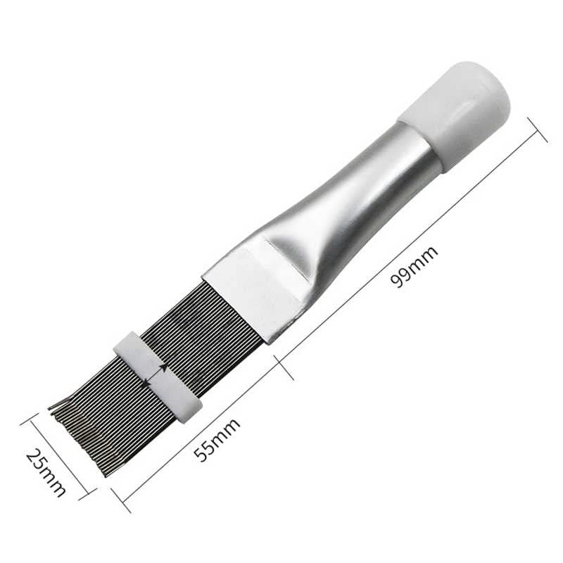 Professional Stainless Steel AC Fin Comb Brush - Heavy Duty HVAC Tool for Straightening & Cleaning Air Conditioner Fins | Durable Construction, Easy to Use | Improves Cooling Efficiency | Perfect for Home AC Maintenance & HVAC Repair Services