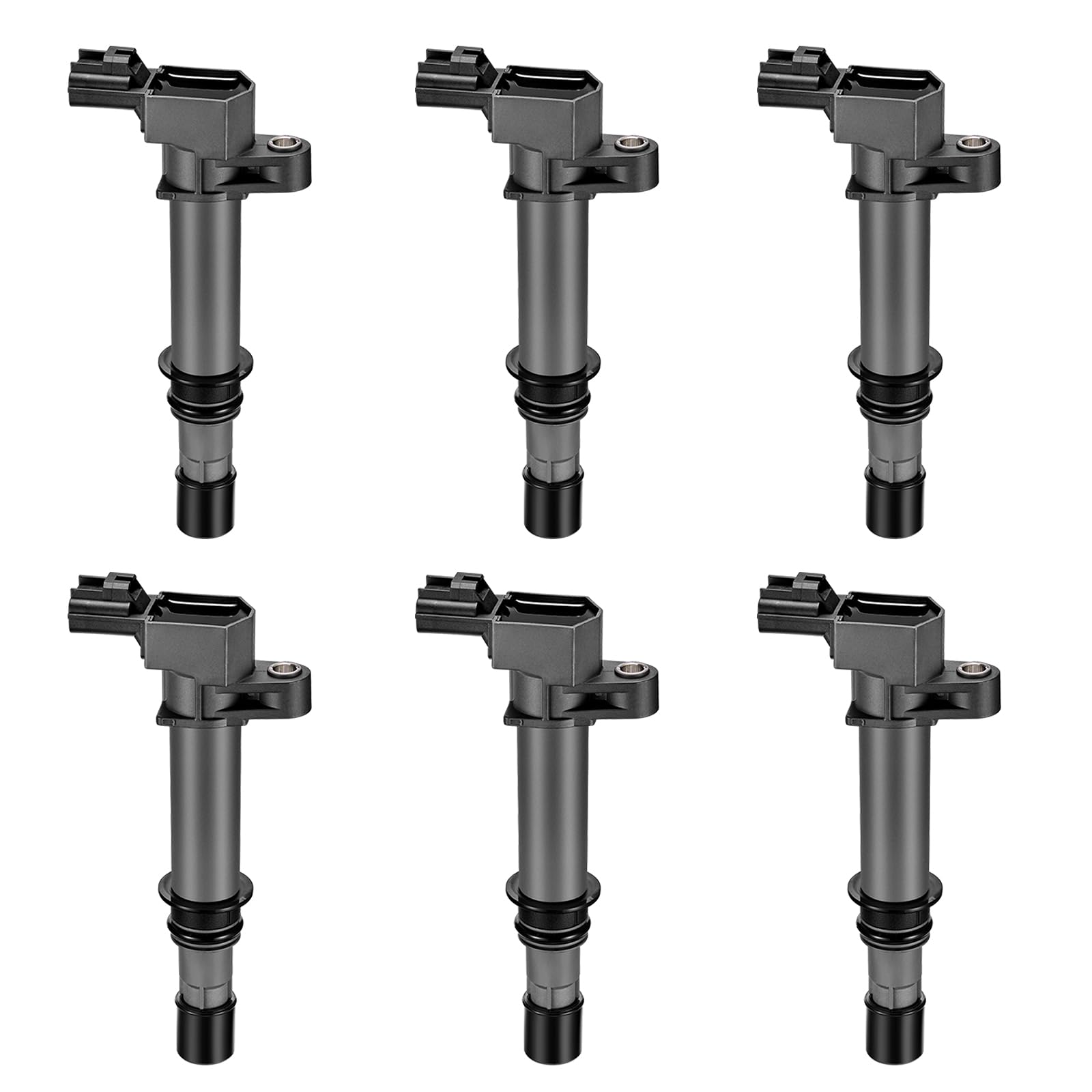 High Performance Ignition Coil Pack UF270 Set of 6 - Compatible with Jeep Liberty/Commander, Dodge Ram/Dakota/Durango/Nitro & Mitsubishi Raider 3.7L V6 - Replaces UF297 UF399 IC243 C1231 - Perfect for Engine Tune-Ups & Performance Upgrades