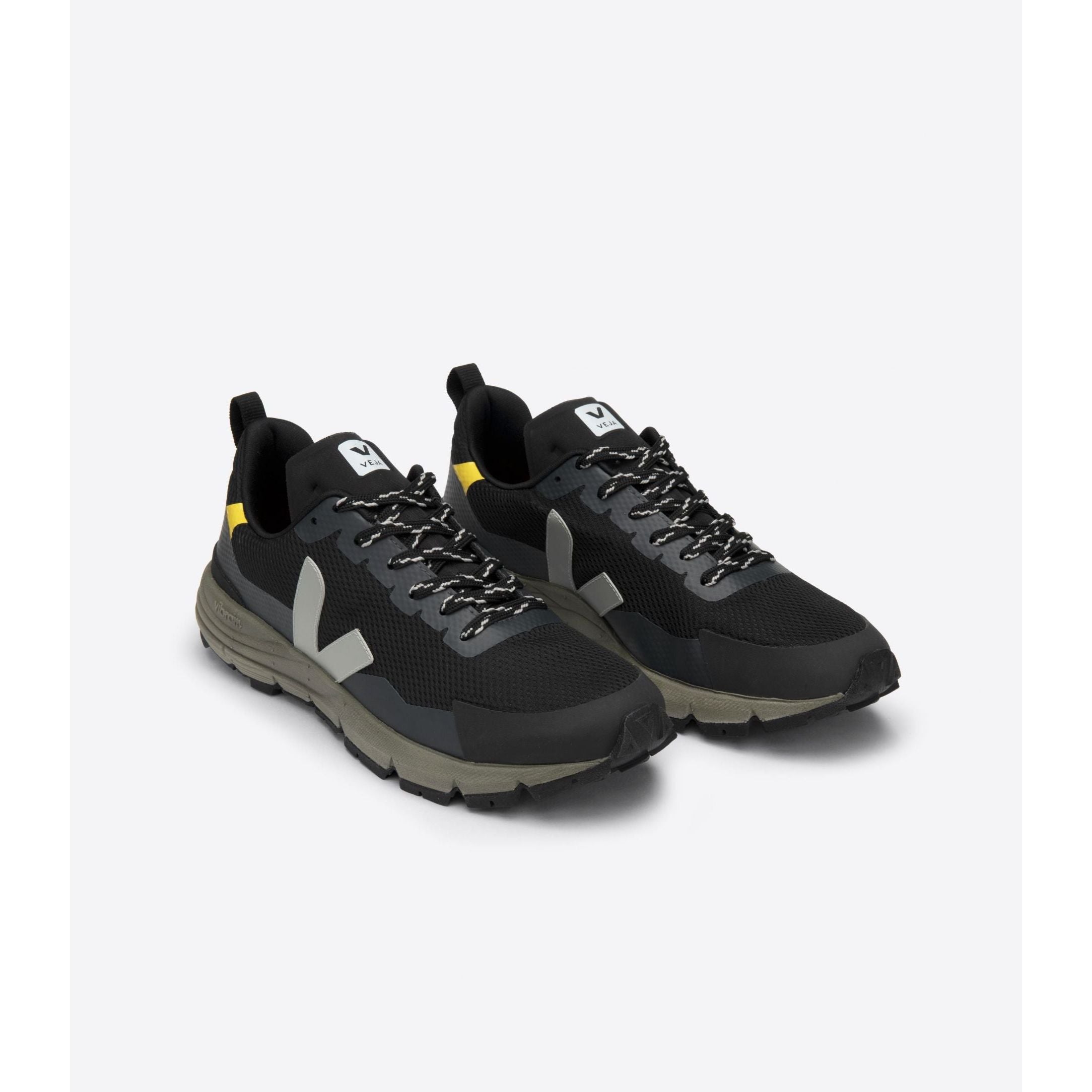 Veja Men's Dekkan Alveomesh Sneakers - Black Oxford Grey Tonic | Vegan Eco-Friendly Running Shoes for Men | Perfect for Casual Wear, Gym & Outdoor Activities