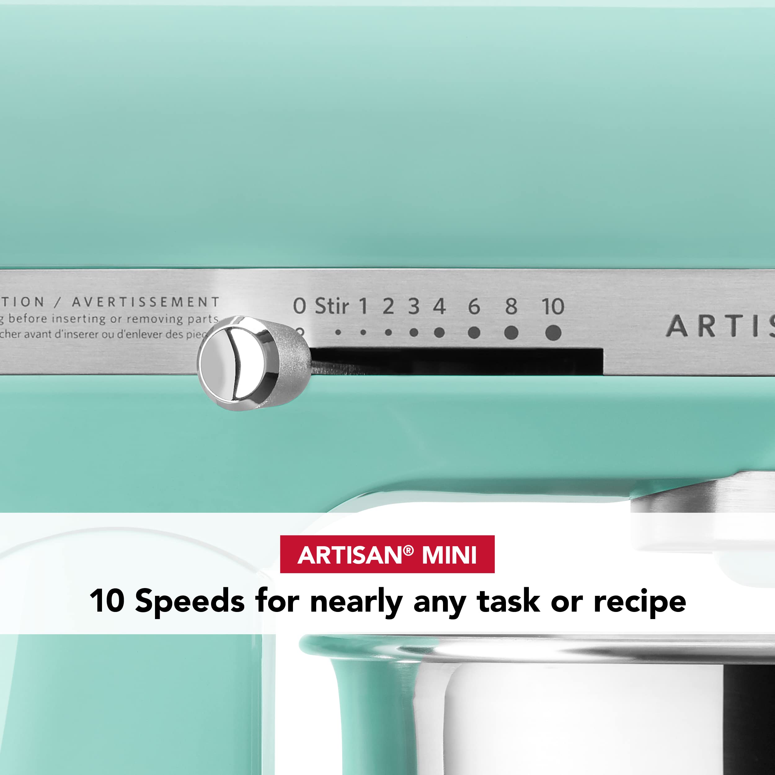 KitchenAid Artisan Mini 3.5 Quart Tilt-Head Stand Mixer - KSM3316X - Ice Blue | Compact Baking Mixer for Small Kitchens | Perfect for Cookies, Cakes & Dough