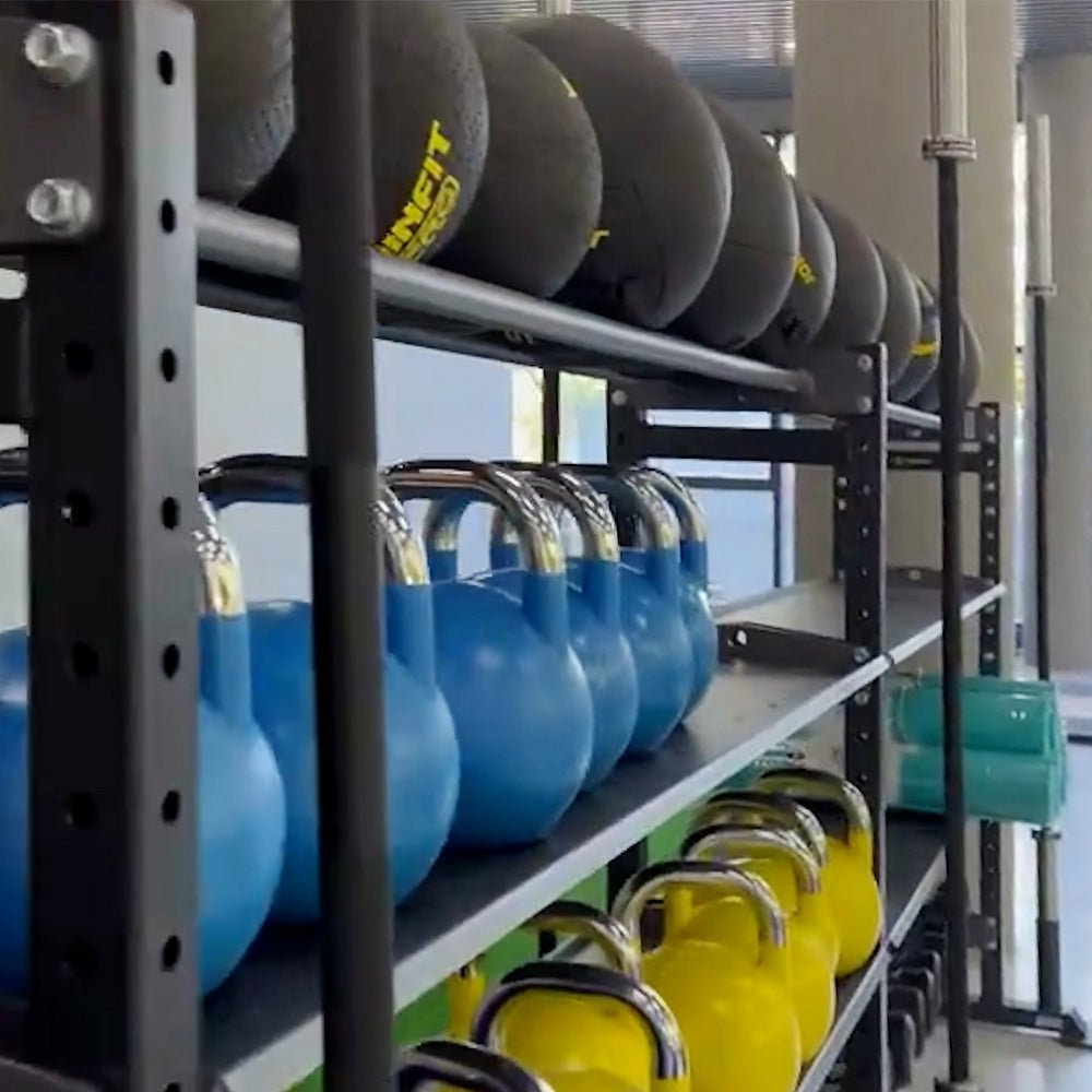 Impulse MS Series Ball Storage Rack - Organize Basketballs, Soccer Balls & Sports Equipment - Perfect for Gym, Playroom & Sports Facilities