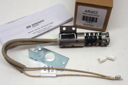 GE Roper Gas Range Oven Igniter AR403 for WB2X9154 - Replacement Part AP2014008 PS243425 - Perfect for Gas Stove Repair & Maintenance