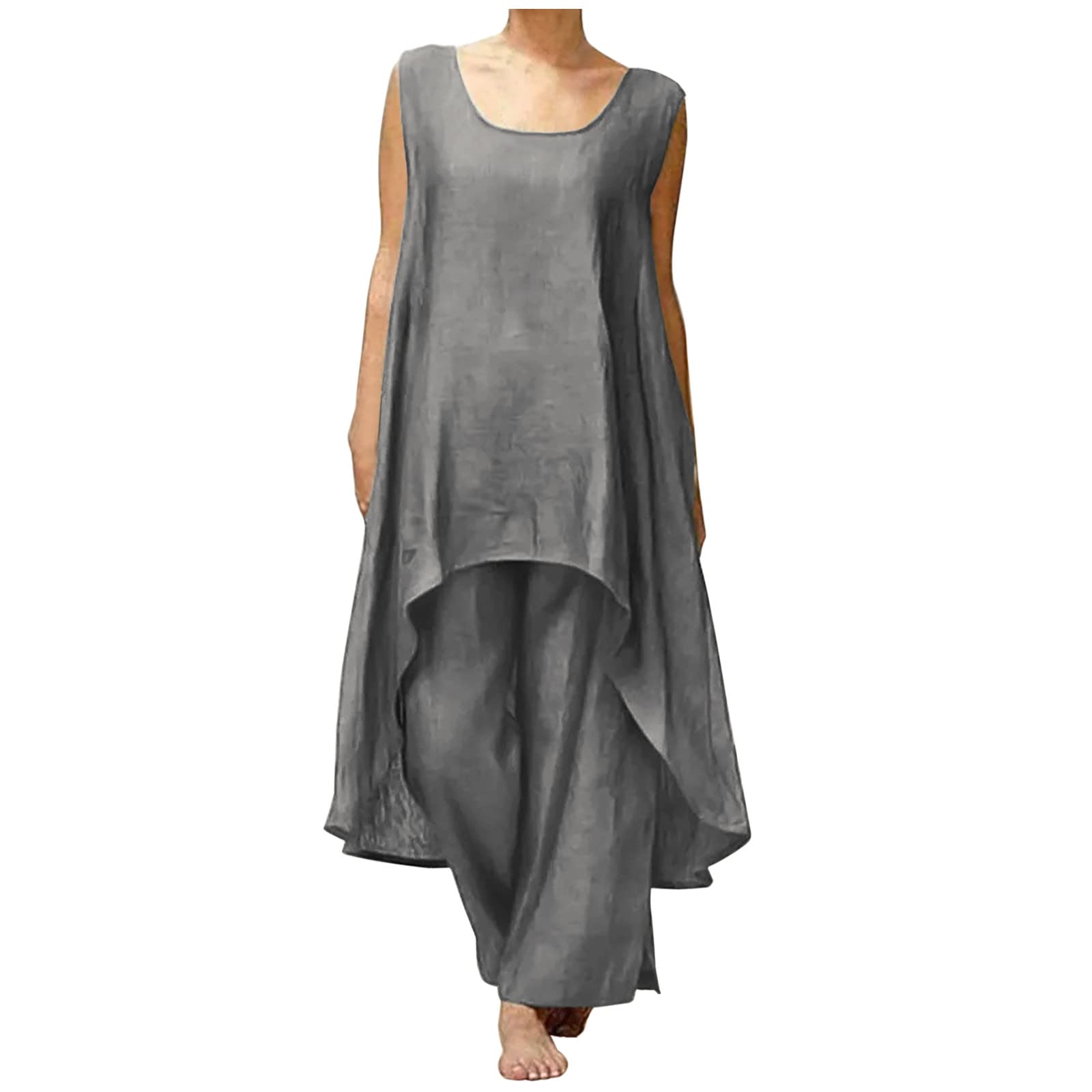 Women's 2-Piece Knit Lounge Set - Soft Black French Terry Loungewear Outfit for Relaxing at Home, Brunch Dates & Casual Wear