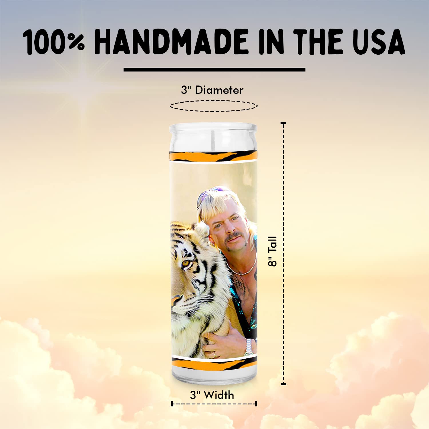 Joe Exotic Tiger King Prayer Candle - 8
