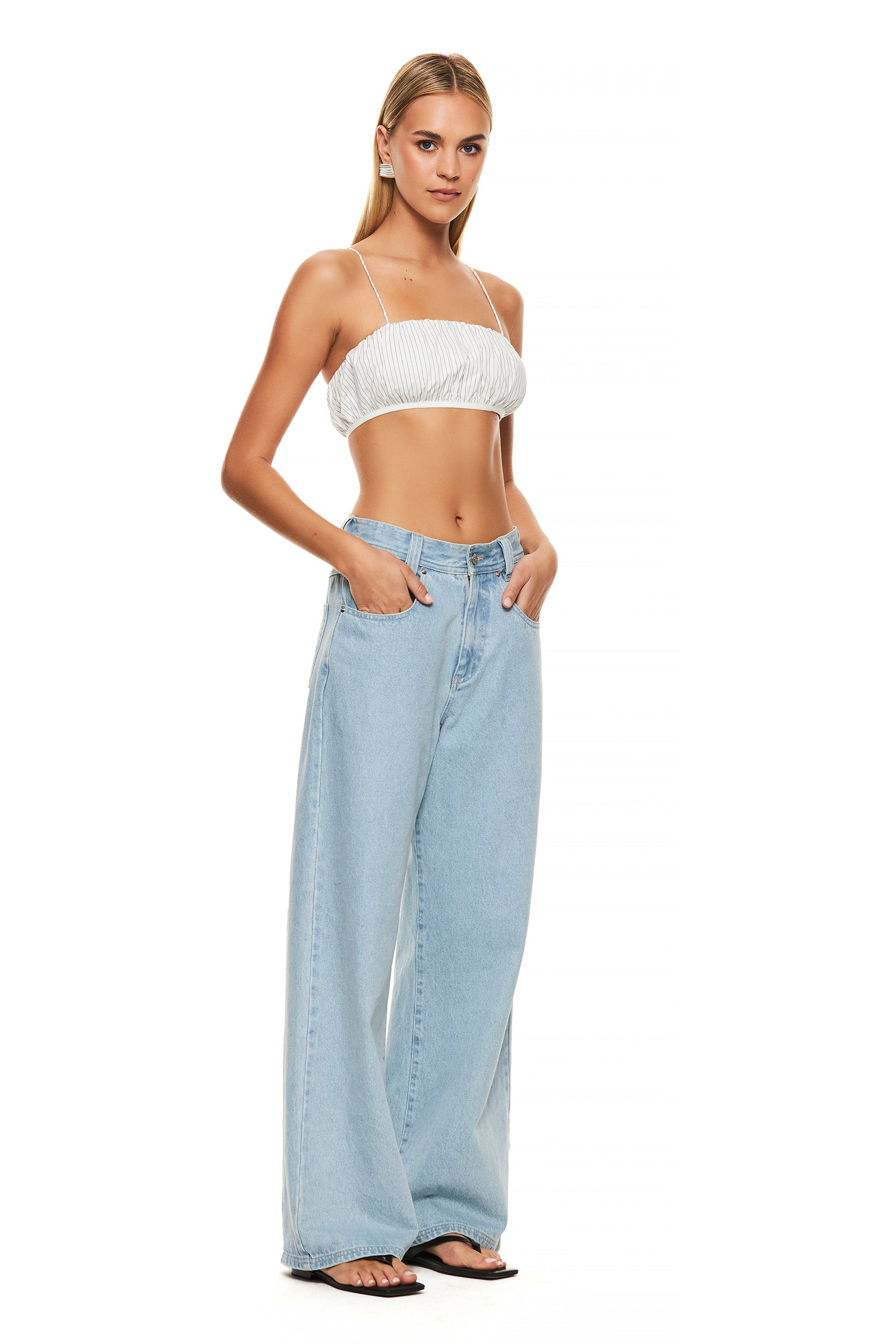Cobi Stripe Crop Top - Trendy Women's Fashion T-Shirt for Casual Wear, Summer Outfits, and Street Style