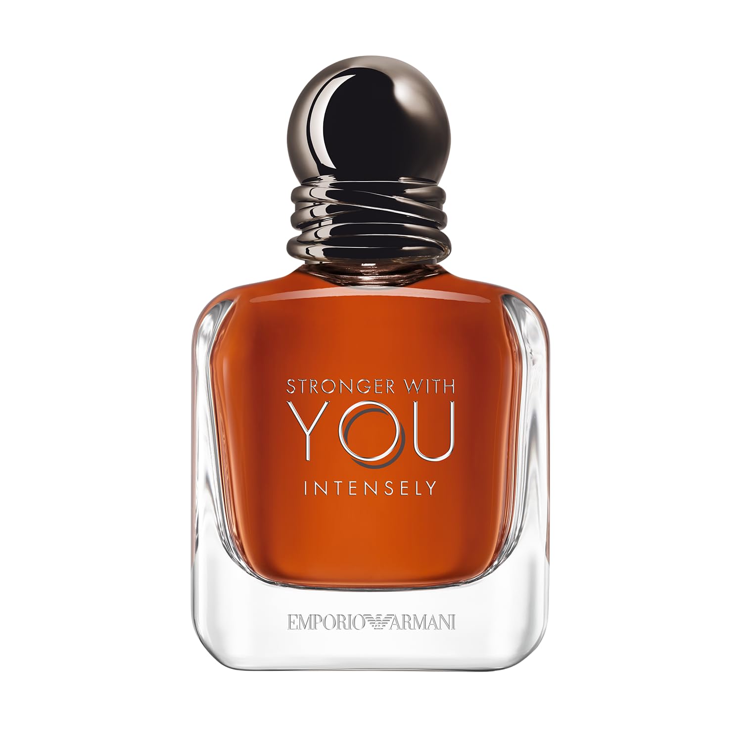 Armani Beauty Stronger With You Intensely Cologne for Men - Amber Fougère Woody Fragrance with Pink Pepper, Lavender & Vanilla Notes - Long Lasting Eau de Toilette for Date Night & Special Occasions