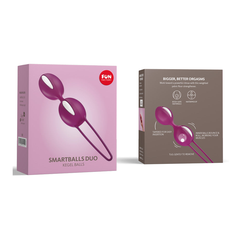 Fun Factory Smartballs Duo Kegel Exercise Set - Pelvic Floor Trainer for Women, Strengthen & Tone Intimate Muscles - Perfect for Postpartum Recovery & Sexual Wellness
