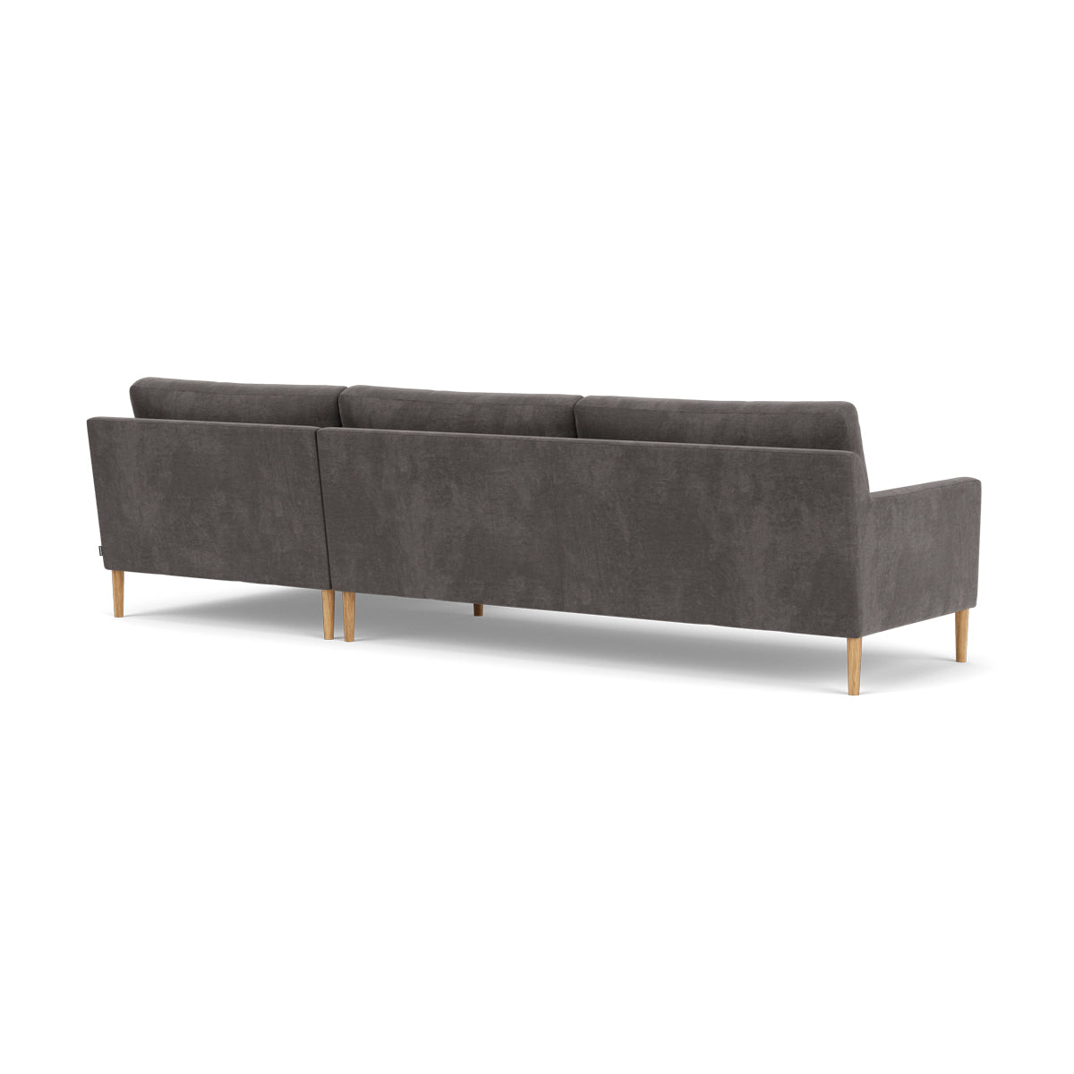 Astha Fabric Right Chaise Sofa - Modern Upholstered Sectional Couch for Living Room, Lounge & Small Spaces