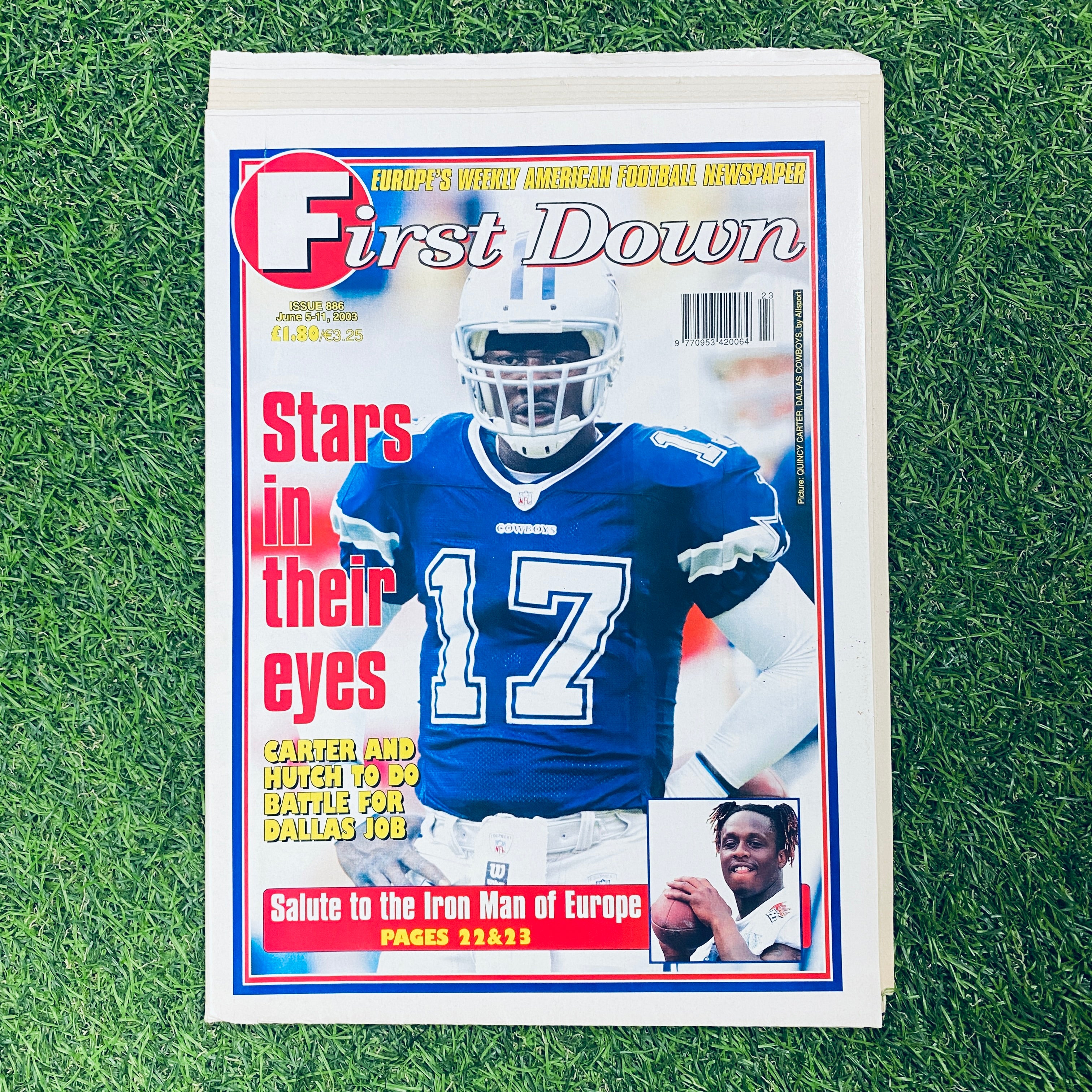 First Down Newspaper Issue 886 - June 5-11, 2003 | Vintage Sports Collectible | Perfect for Football Memorabilia Collections and Sports History Enthusiasts