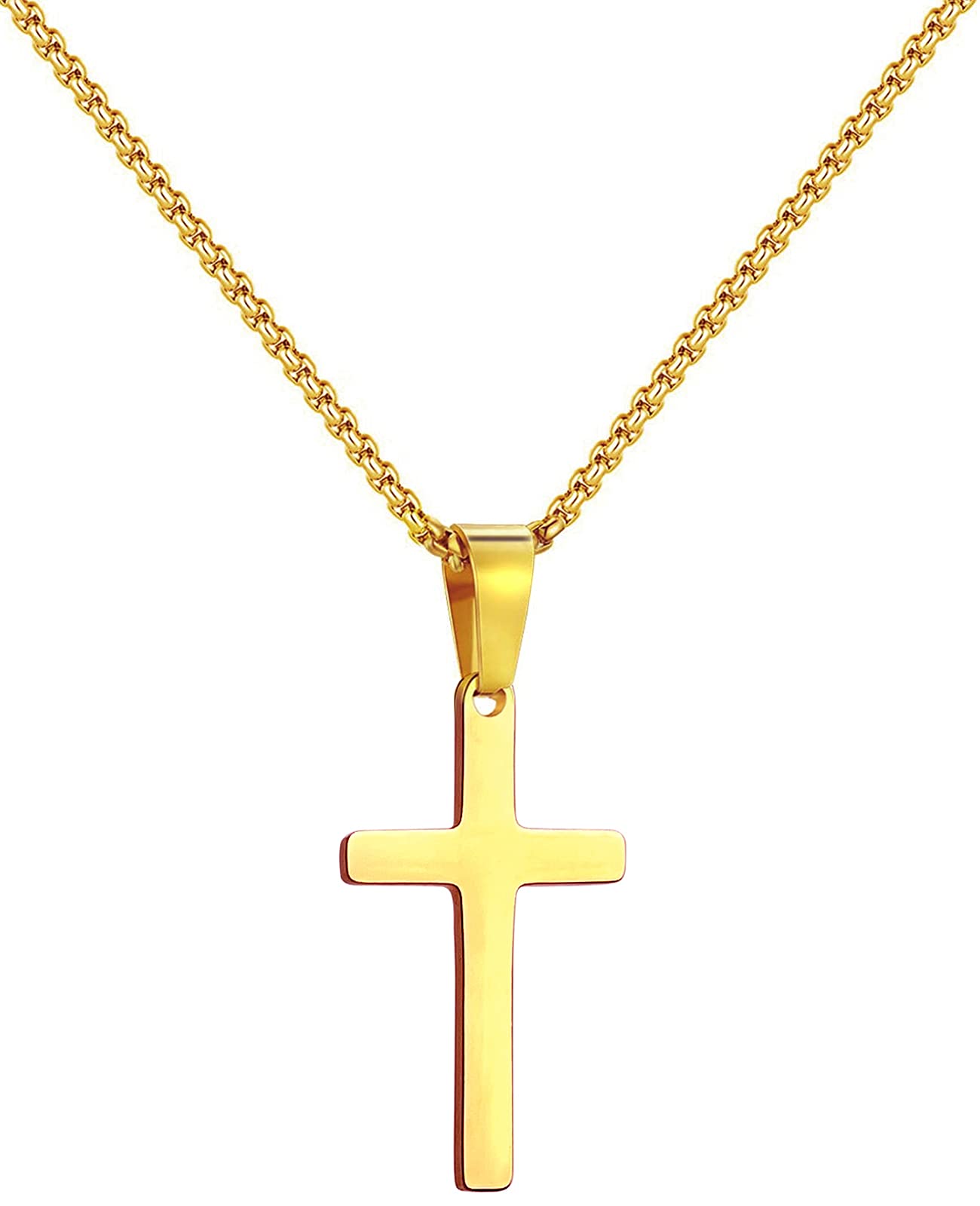 Elegant Small Cross Pendant Necklace for Women - Minimalist Sterling Silver Religious Jewelry - Perfect Mothers Day Gift, Birthday Present for Her - Ideal for Church, Weddings & Everyday Wear