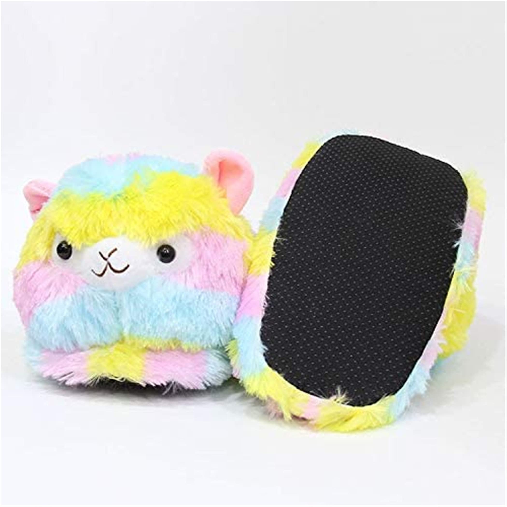 Women's Furry Winter Slippers - Warm Animal Design Pig & Hamster House Shoes - Cozy Home Indoor Footwear for Relaxing, Lounging & Gift Giving