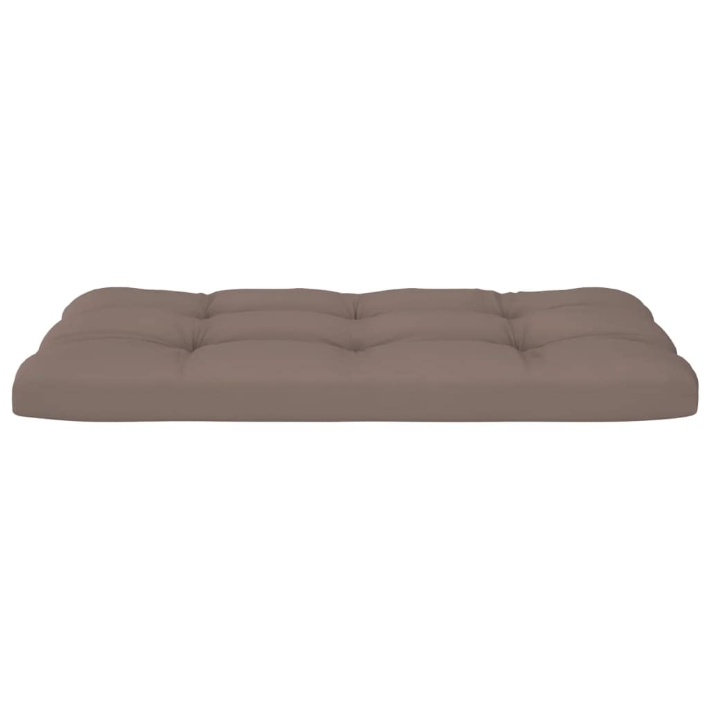 2-Piece Thickly-Padded Pallet Sofa Cushions Set - Comfortable Outdoor Patio Furniture Seat Cushions in Taupe | Perfect for Garden, Deck, and Poolside Lounging