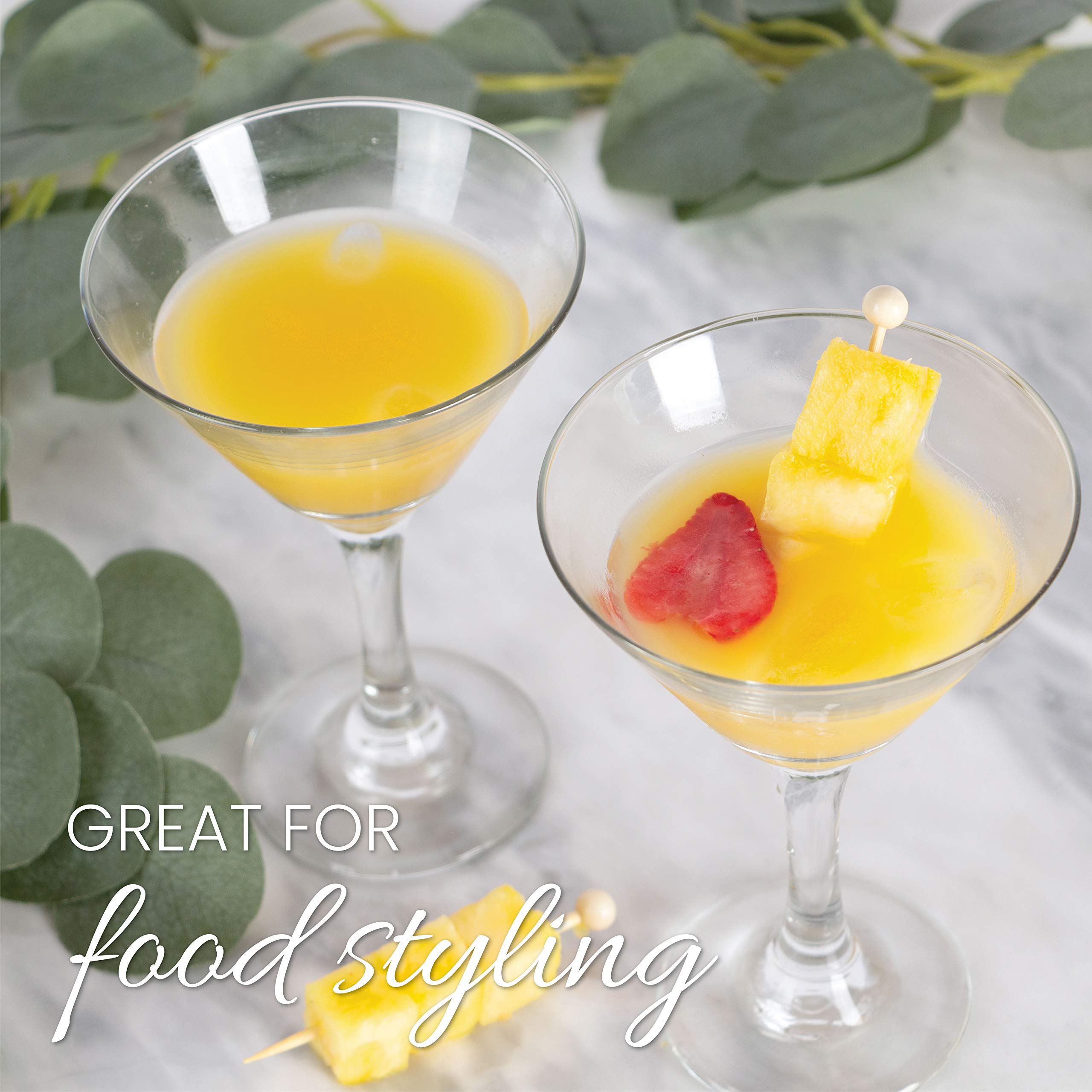 Premium Bamboo Cocktail Picks with Ball Ends - 3.5 Inch Reusable Toothpicks for Cocktails, Appetizers, Fruits & Desserts (Pack of 200) - Perfect for Parties, Weddings & Home Entertaining