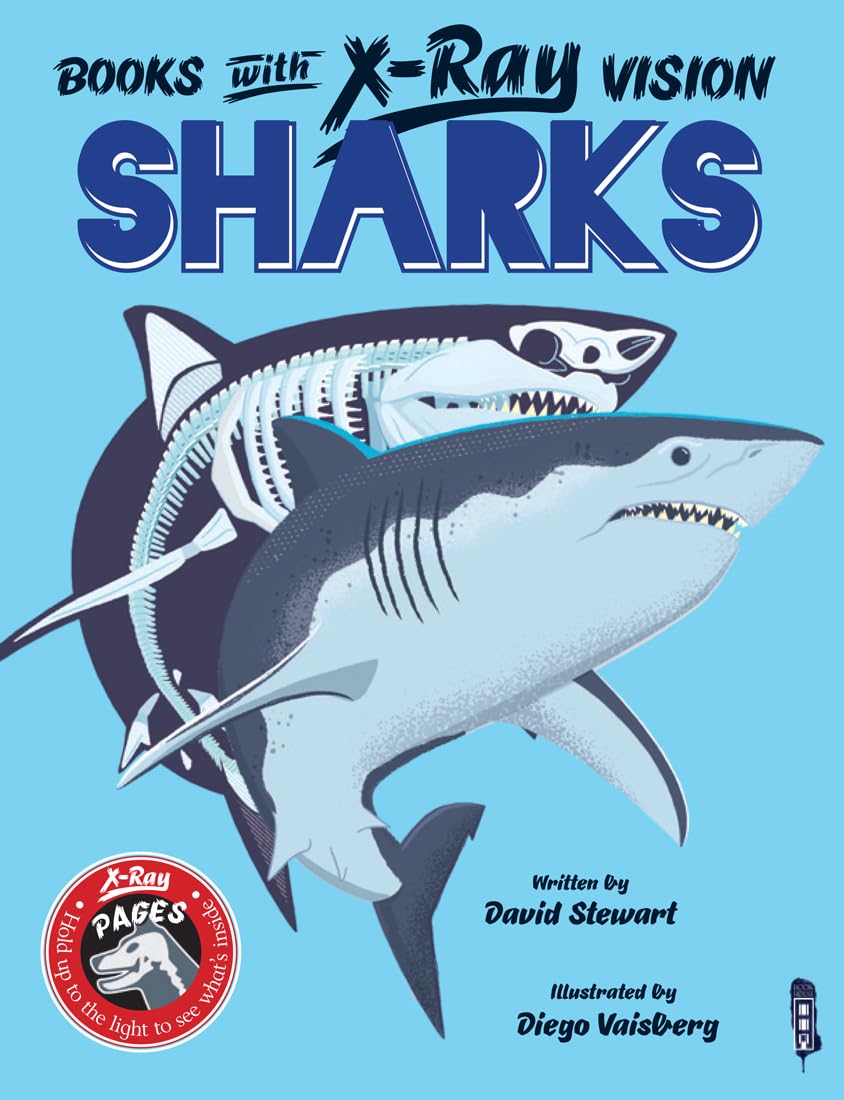Sharks Book with X-Ray Vision - Explore Underwater Wildlife for Kids & Adults - Perfect for Classroom Learning & Home Reading