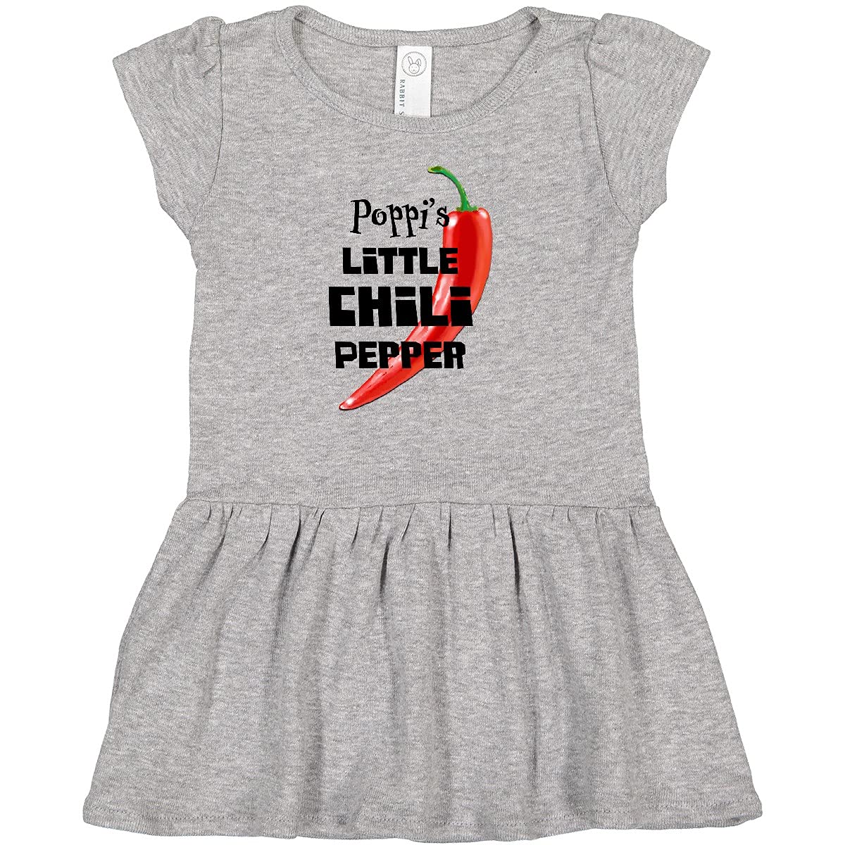 Inktastic Poppi's Little Chili Pepper Infant Dress - Adorable Baby Girl Outfit for Parties, Photos & Everyday Wear