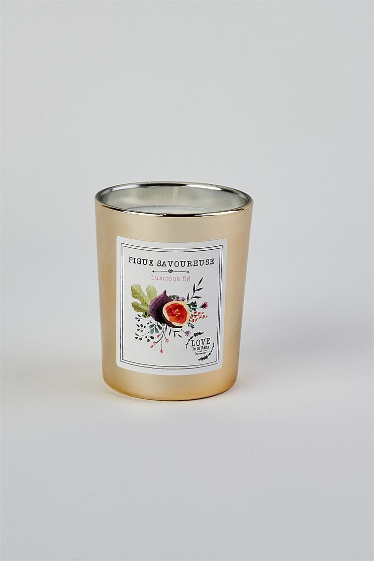 Figue Scented Candle - Premium Fragrance Soy Wax Candle for Home, Relaxation & Aromatherapy - Perfect for Bedroom, Bathroom & Living Room Decor