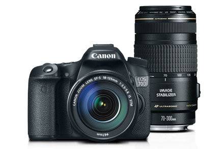 Canon EOS 70D/80D DSLR Camera Bundle with 18-135mm & 70-300mm Lenses Kit - Professional Photography for Travel, Sports & Wildlife Shooting