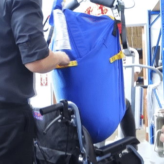Foldable Electric Patient Hoist with Sling - Portable Medical Lift for Home Care, Elderly & Disabled Assistance | Safe Mobility Aid for Bathroom, Bed Transfers & Rehabilitation