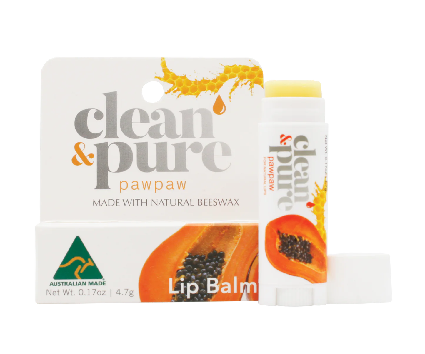Organic Pawpaw Lip Balm for Dry & Chapped Lips - Natural Moisturizer for Hydration & Healing | Perfect for Winter, Outdoor Activities & Daily Care