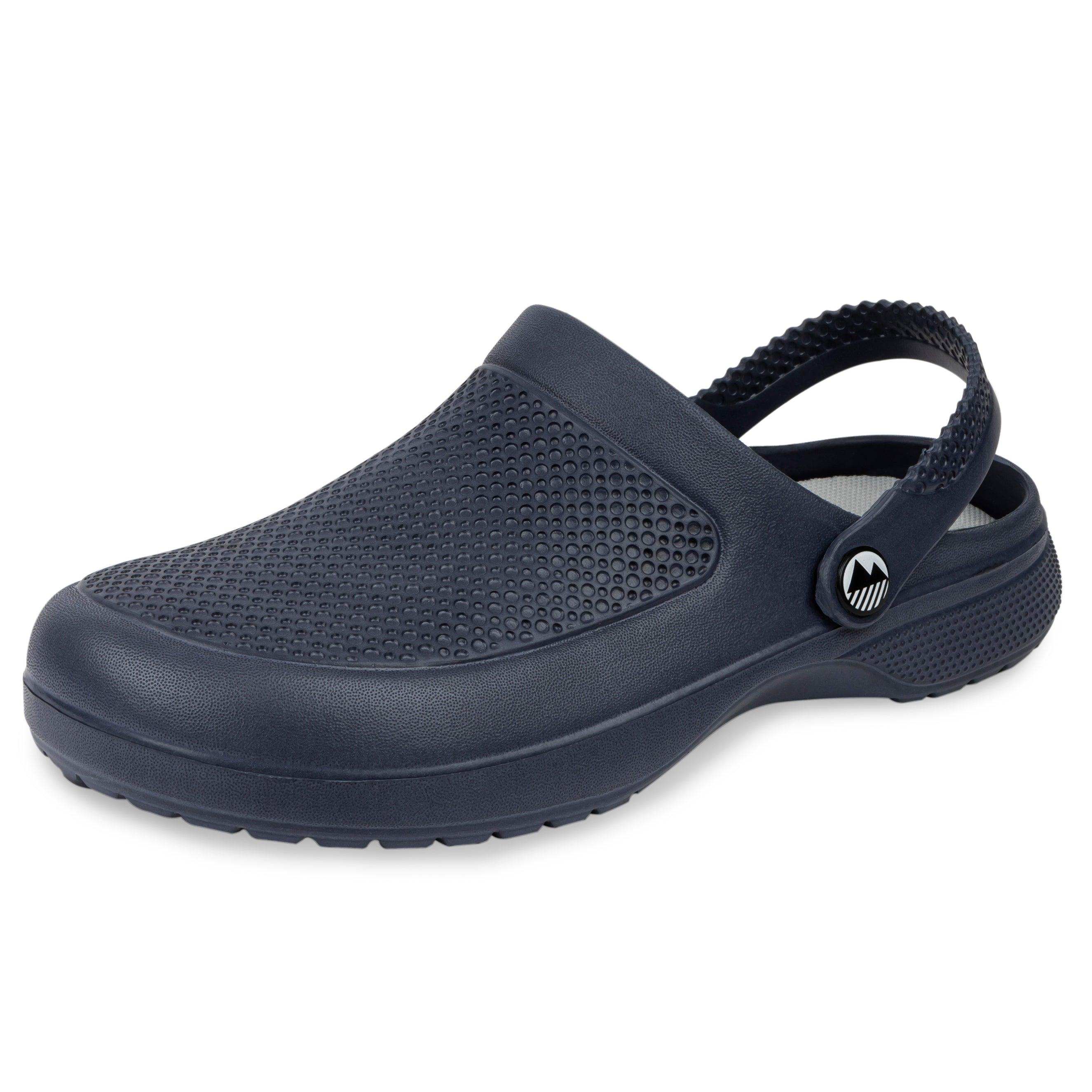Men's Textured Garden Clogs - Comfortable Slip-Resistant Outdoor Shoes for Gardening, Yard Work & Beach Wear