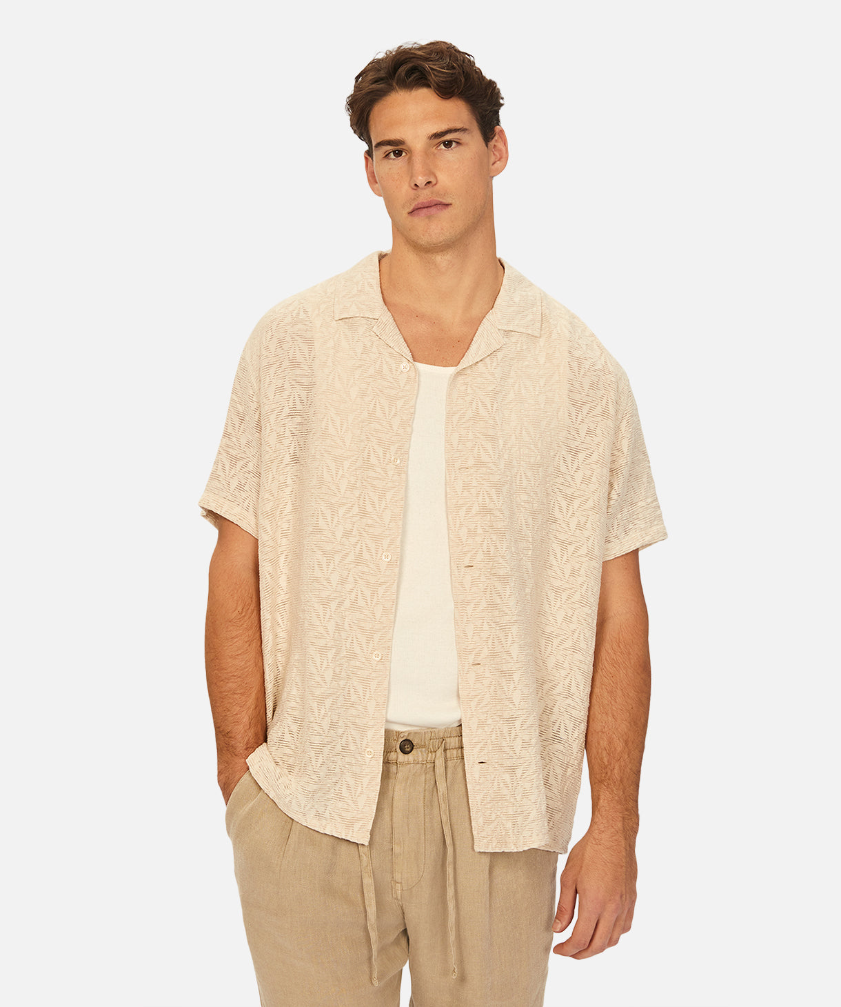 Chiara SS Shirt in OD Stone - Stylish Casual Women's Top for Everyday Wear, Work & Outings
