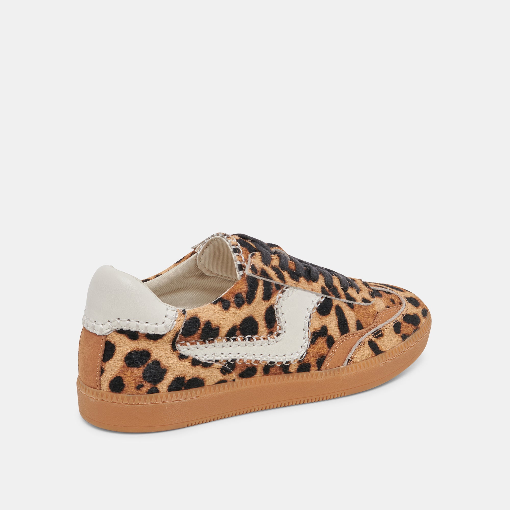 Notice Stitch Sneakers - DK Leopard Calf Hair Women's Fashion Shoes | Comfortable & Stylish for Casual Wear, Street Style & Everyday Outfits