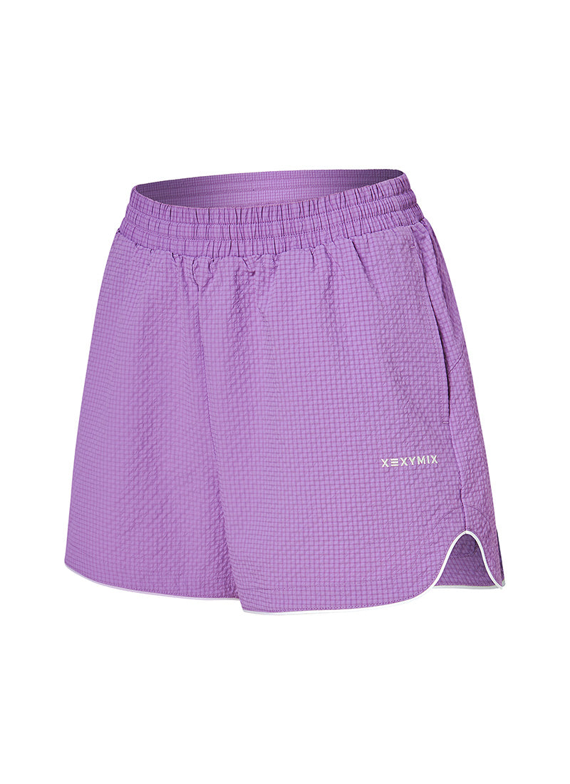 Seersucker Women's Beach Shorts - Comfortable & Stylish Summer Casual Wear for Vacation, Poolside, and Outdoor Activities