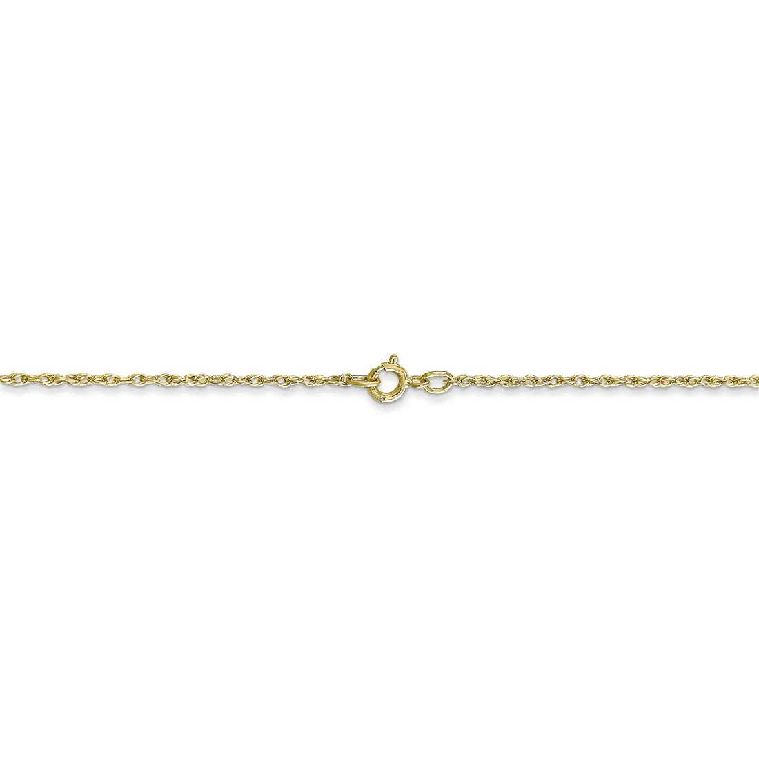 10K Yellow Gold Solid Petite Pendant Rope Chain Necklace for Women - Dainty & Elegant Jewelry Gift for Birthday, Anniversary & Special Occasions