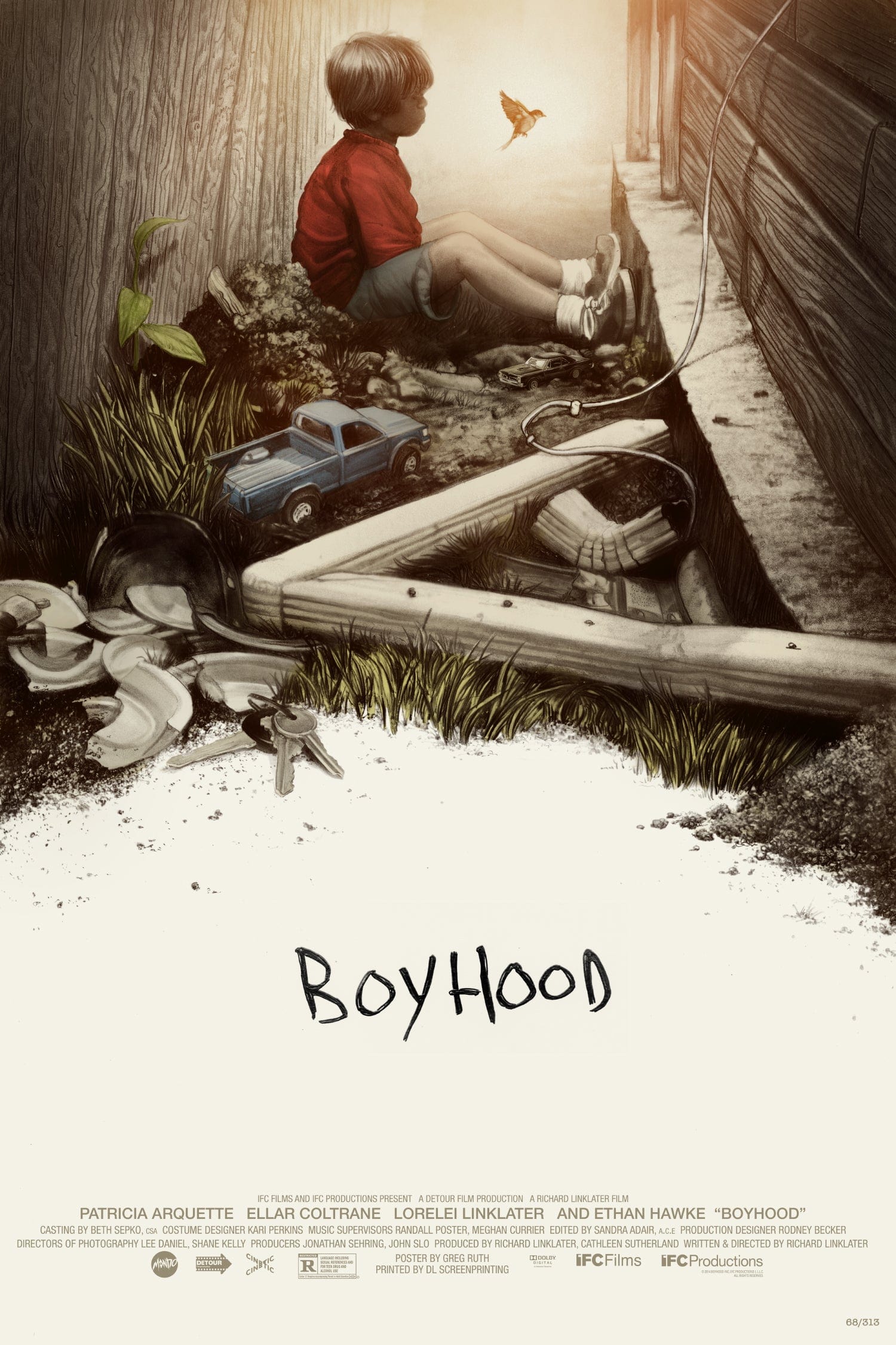Boyhood Movie Poster - High Quality Print for Home Theater Decor, Bedroom Wall Art, and Film Memorabilia Collection