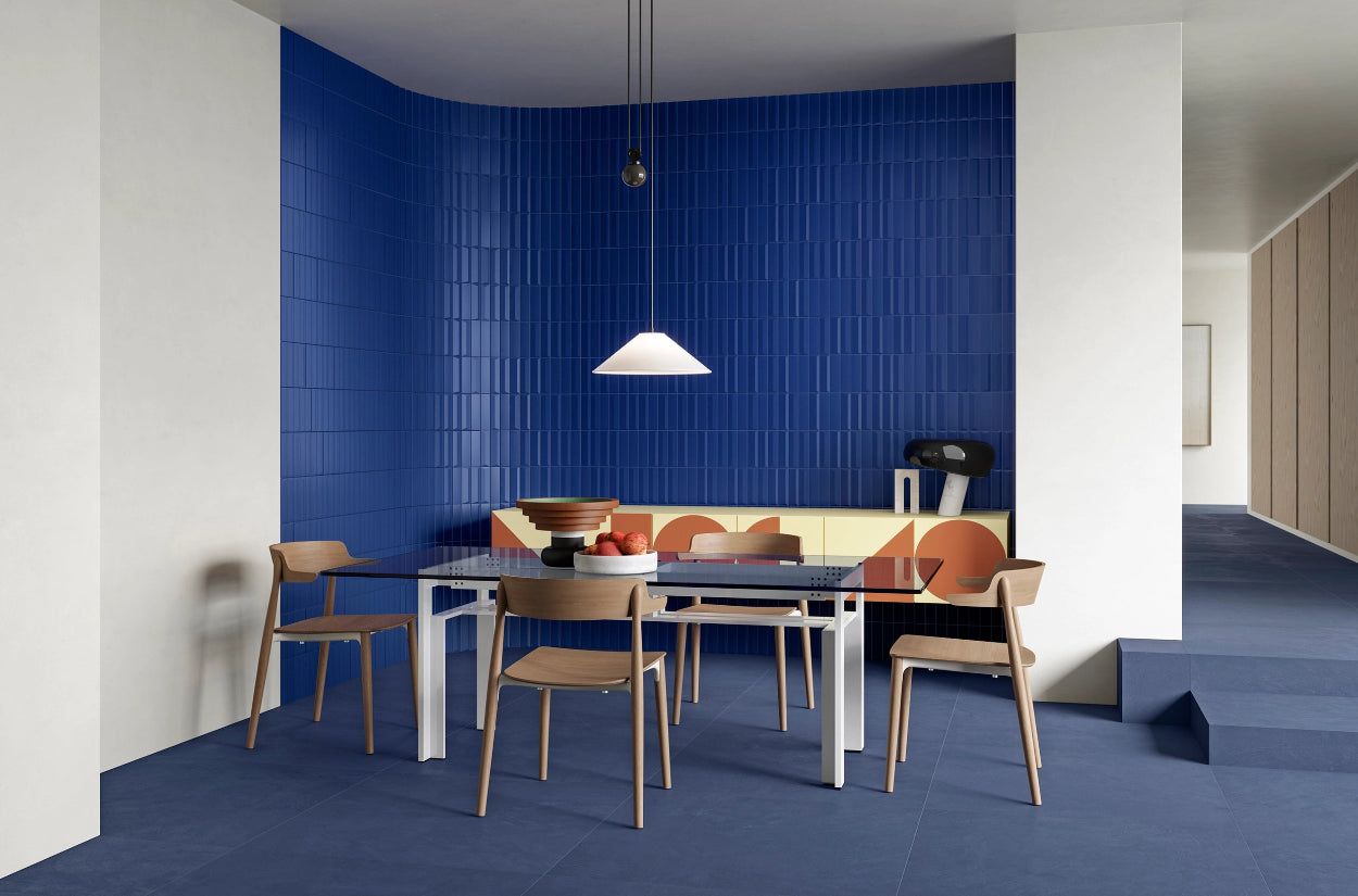 Rhythm Ceramic Wall Tile Series – Azure 2x8 Tiles Strata | Modern Bathroom & Kitchen Backsplash | Waterproof & Durable Ceramic Tiles for Home Renovation