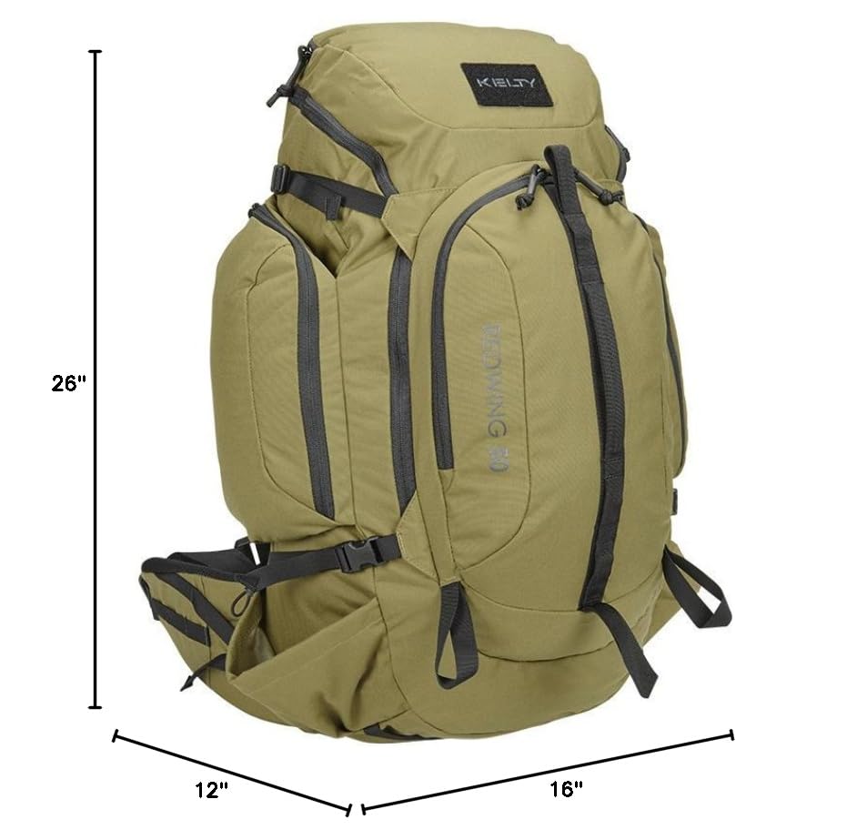 Kelty Redwing 44 Tactical Backpack - Durable Hiking & Travel Pack in Forest Green | Perfect for Outdoor Adventures, Camping & Military Use