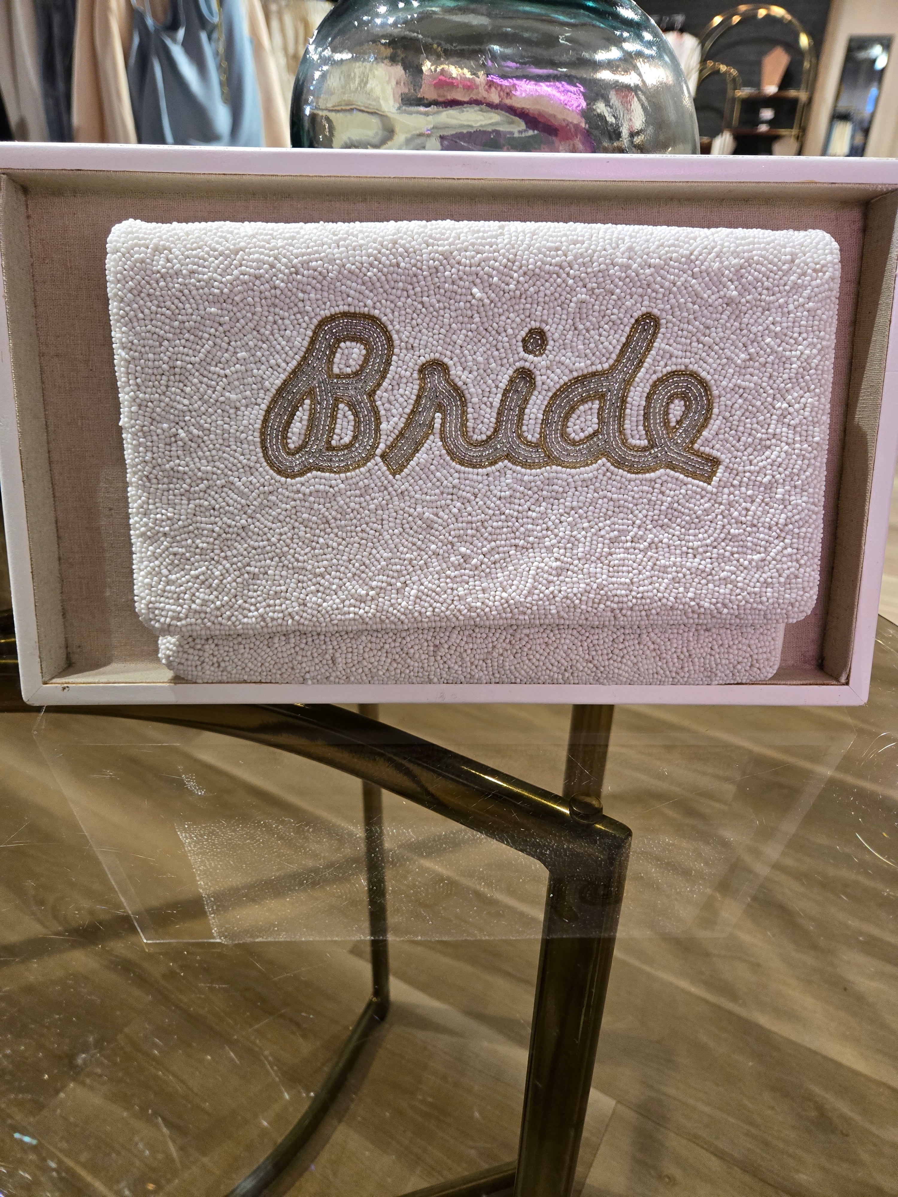 Elegant Wedding Bride Clutch Purse - Stylish Evening Bag for Bridesmaids, Prom, and Formal Events