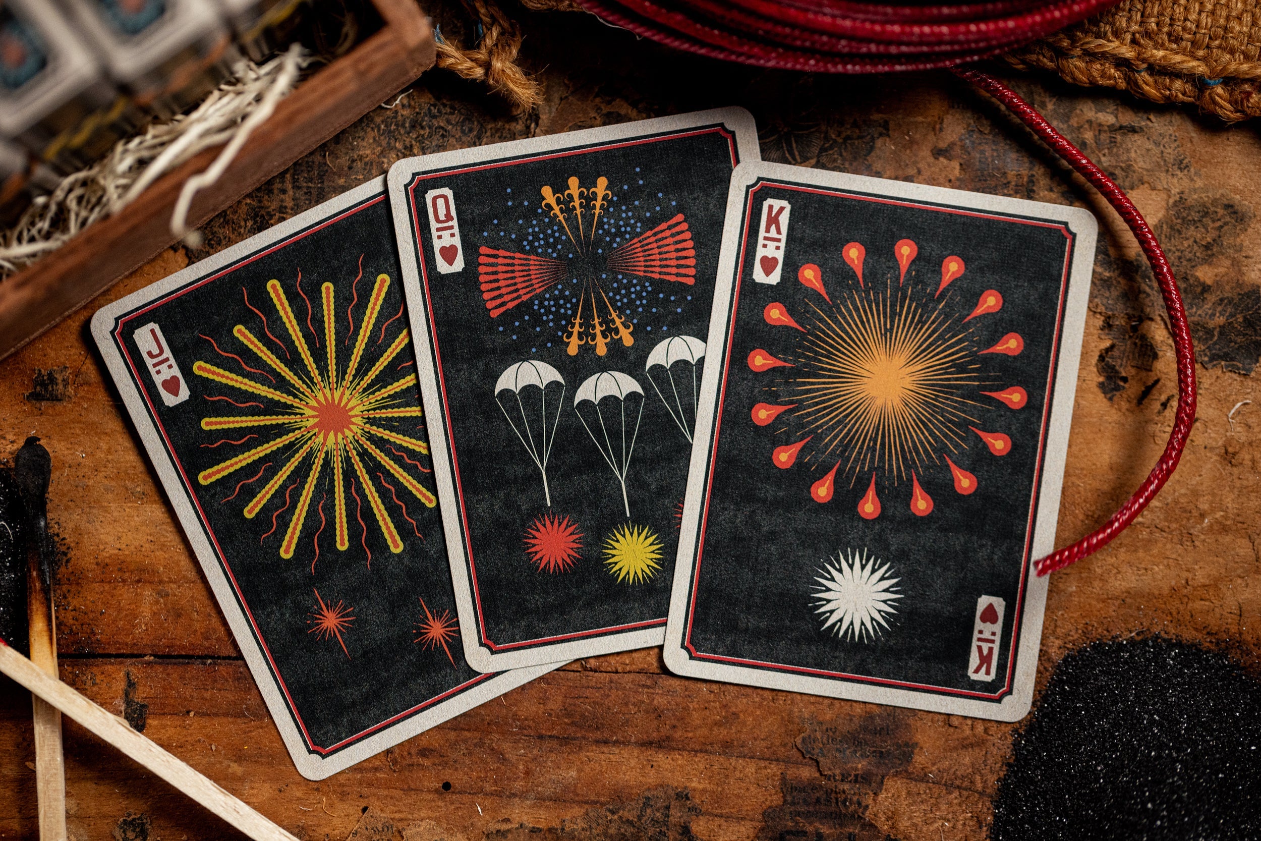 Kings Wild Project Flower of Fire Playing Cards - Premium Deck for Magic Tricks, Poker & Collectors | Perfect for Cardistry, Game Nights & Gifts